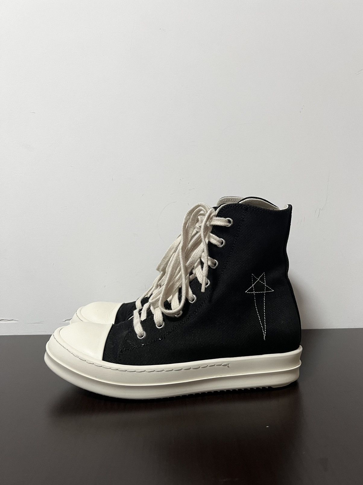 Rick Owens Drkshdw Rick owens ramones high top sneakers sz 37 Size US 7 / IT 37 - 2 Thumbnail