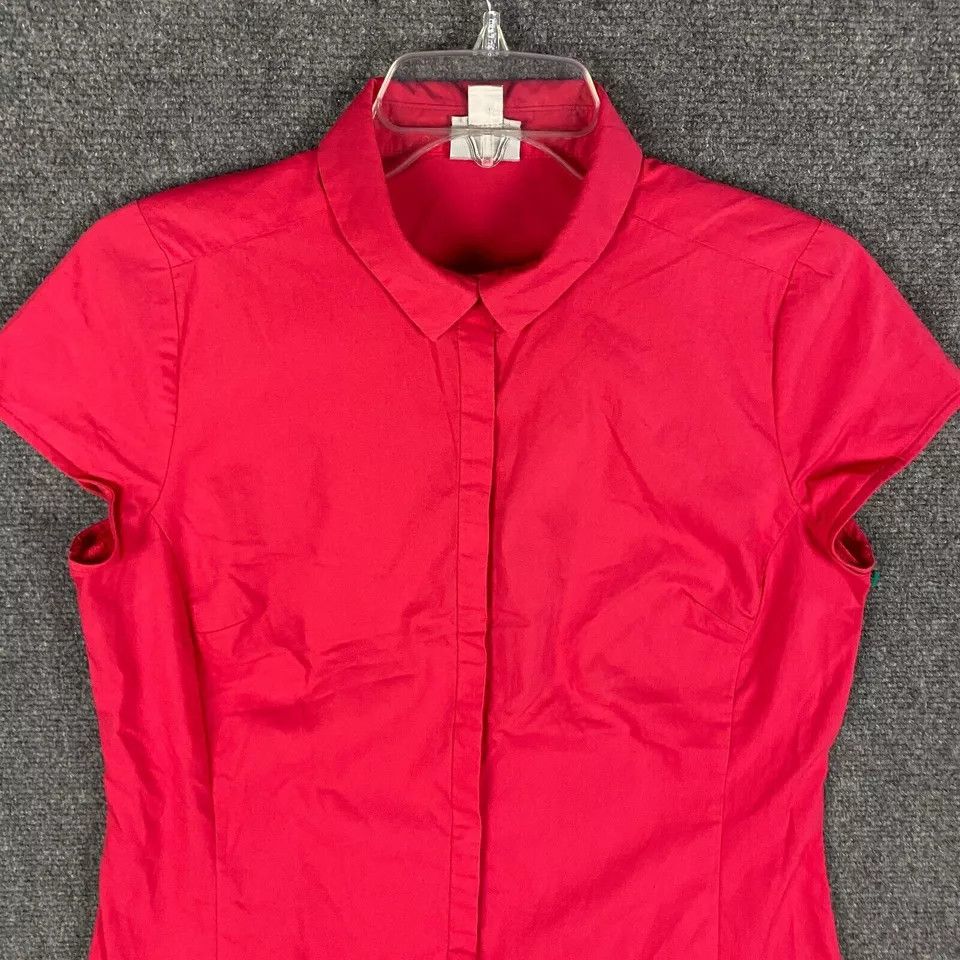 Worthington Worthington Button Up Top Women's Medium Pink Cotton M Size M / US 6-8 / IT 42-44 - 2 Thumbnail