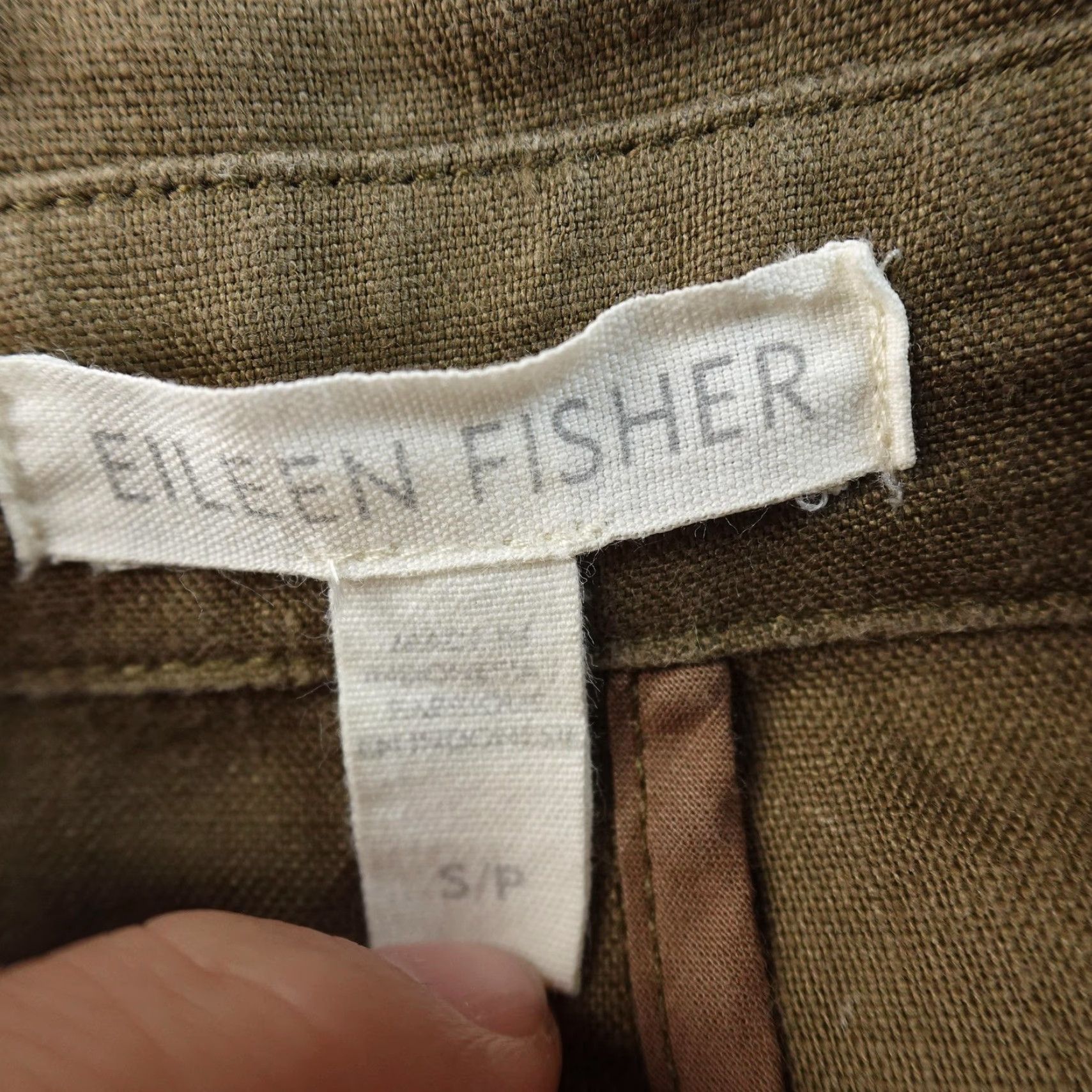 Eileen Fisher Eileen Fisher Blazer Womens S Green Linen Sport Coat Jacket Lightweight Preppy S Green Size S / US 4 / IT 40 - 4 Thumbnail