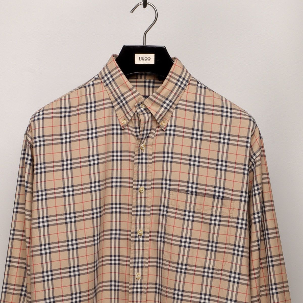 Burberry Vintage BURBERRY Nova Check Long Sleeve Shirt Made In USA Size US L / EU 52-54 / 3 - 3 Thumbnail