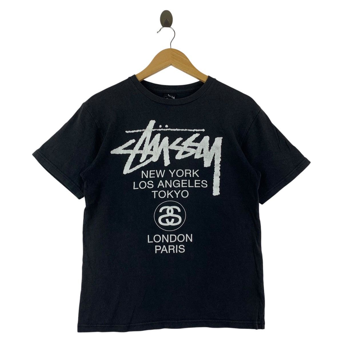 Stussy STUSSY world Tour big logo tee Size US S / EU 44-46 / 1 - 1 Thumbnail