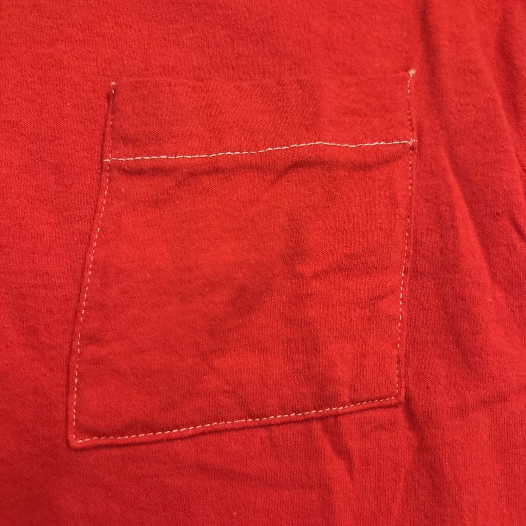 Fruit Of The Loom VINTAGE Fruit of the Loom T-Shirt Adult Small Red Solid Short Sleeve Crew Neck Made in USA Mens Size US S / EU 44-46 / 1 - 2 Thumbnail