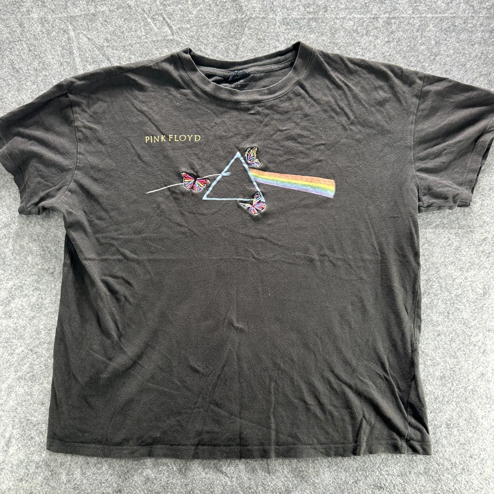 Cotton On Pink Floyd Shirt Womens Medium Black Cotton On Dark Side Butterfly Graphic Tee Size M / US 6-8 / IT 42-44 - 2 Thumbnail