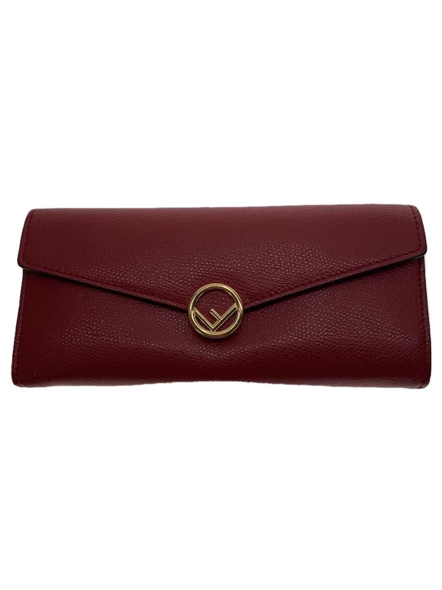 Fendi Fendi Leather Long Wallet Red Size ONE SIZE - 1 Thumbnail