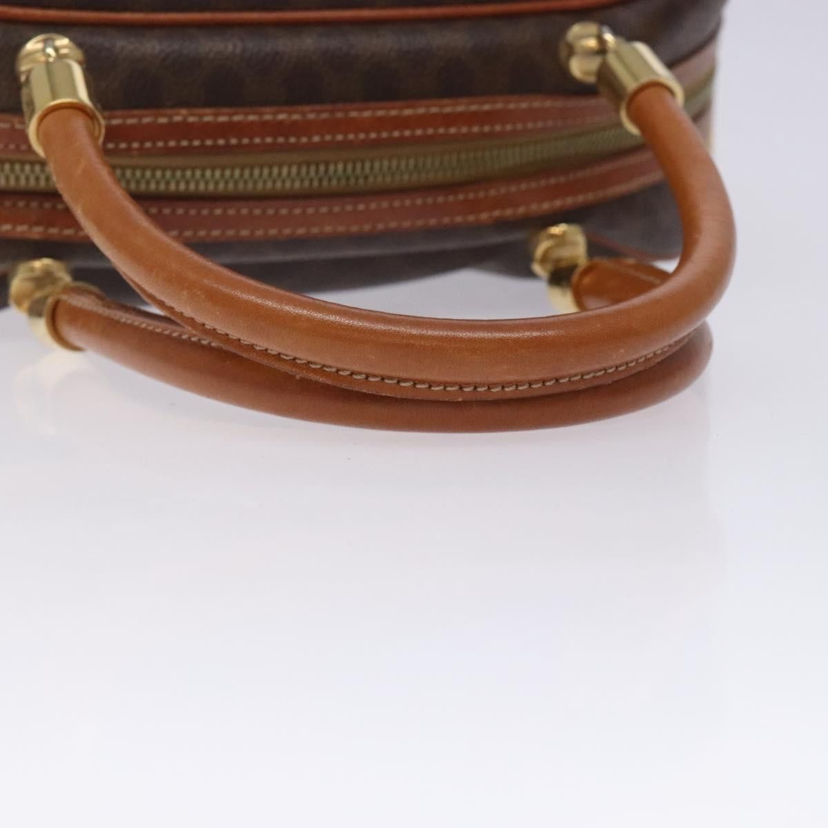 Celine CELINE Macadam Canvas Hand Bag Pvc Leather Brown Gold Size ONE SIZE - 7 Thumbnail