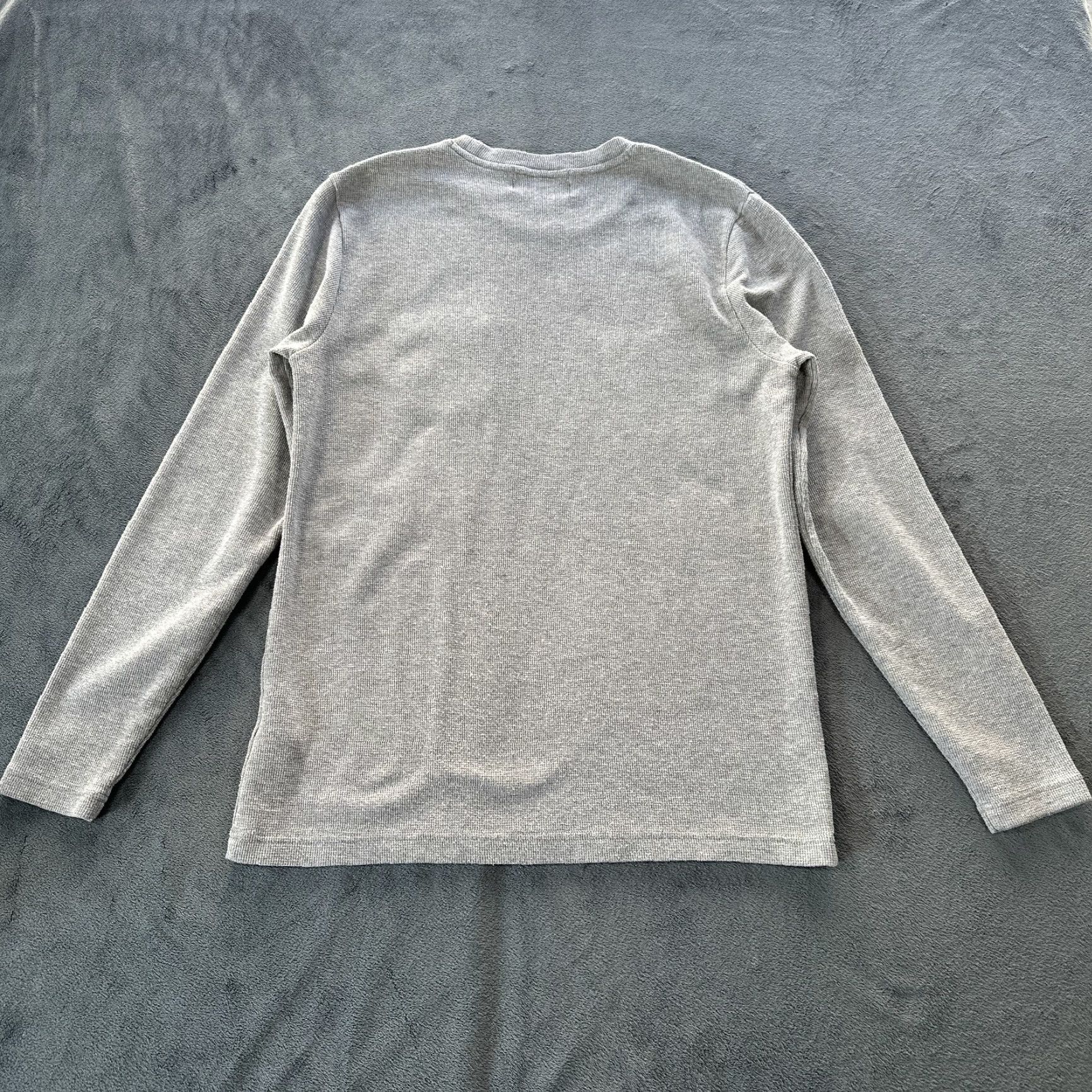Psycho Bunny Psycho Bunny Shirt Mens Small Gray Val Waffle Knit Lounge Long Sleeve Pocket Size US S / EU 44-46 / 1 - 7 Thumbnail