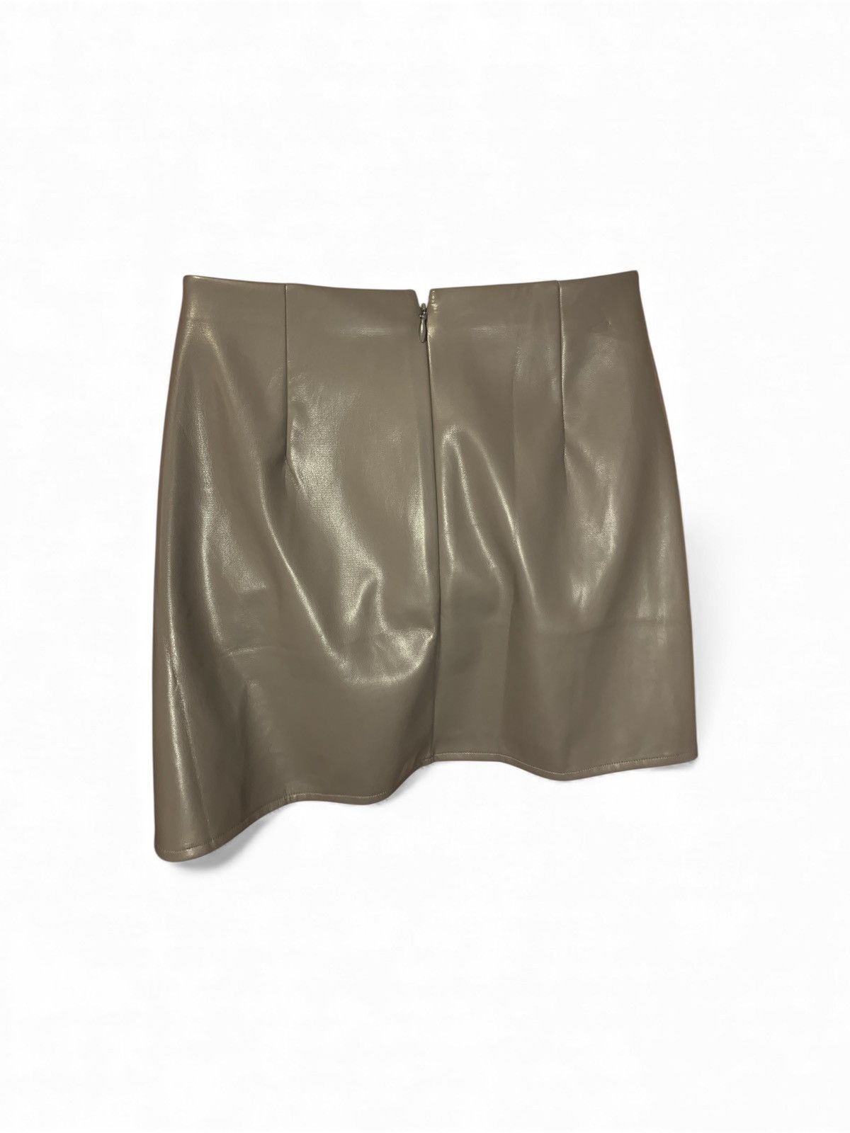 Other Gray Faux Leather Mini Skirt (item#10079) Size 32" / US 10 / IT 46 - 4 Thumbnail