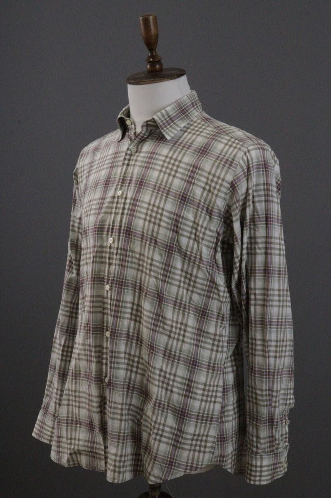 Etro Etro Milano Beige Check Button Down Shirt Size XL Size US XL / EU 56 / 4 - 6 Thumbnail