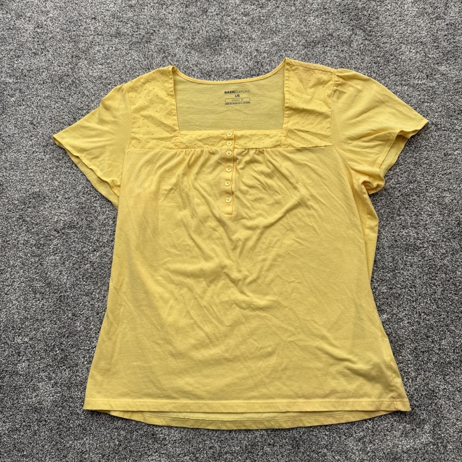 Basic Editions Y2K Top Women L Classic Fit Academia Dainty Peasant Prairie Size L / US 10 / IT 46 - 1 Thumbnail