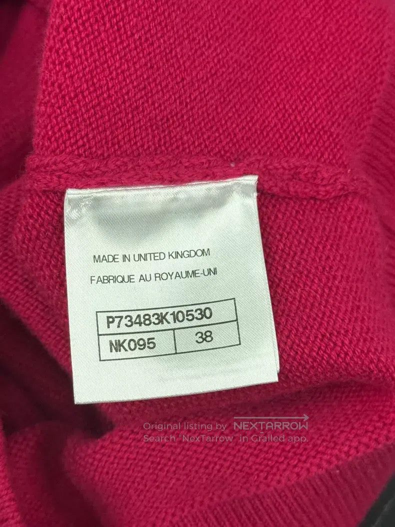 Chanel Chanel Rose-red multi-element button cashmere cardigan coa Size XS / US 0-2 / IT 36-38 - 5 Thumbnail