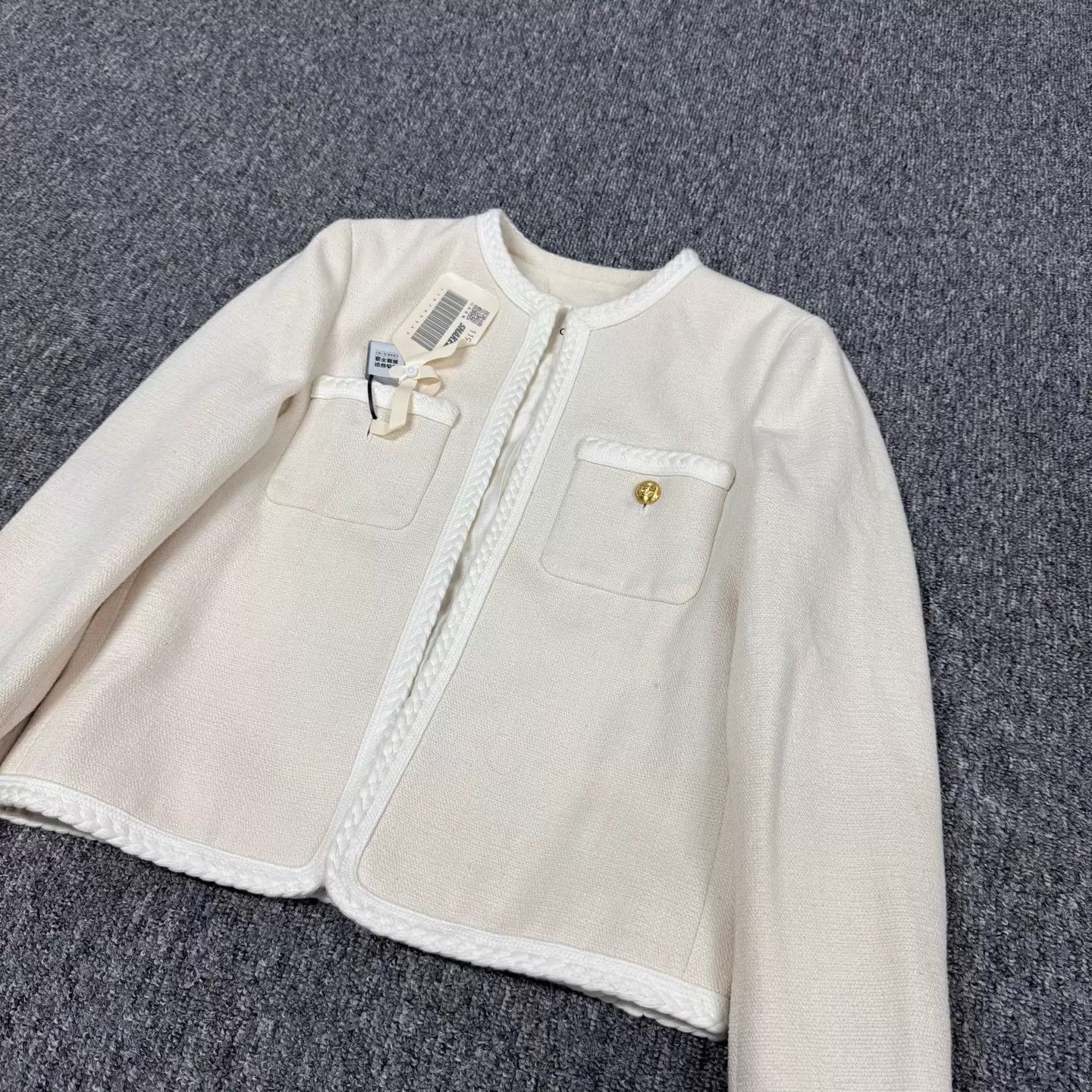 Celine Celine Cream Short Blazer 34 99 New Size XXS / US 00 / IT 34 - 4 Thumbnail