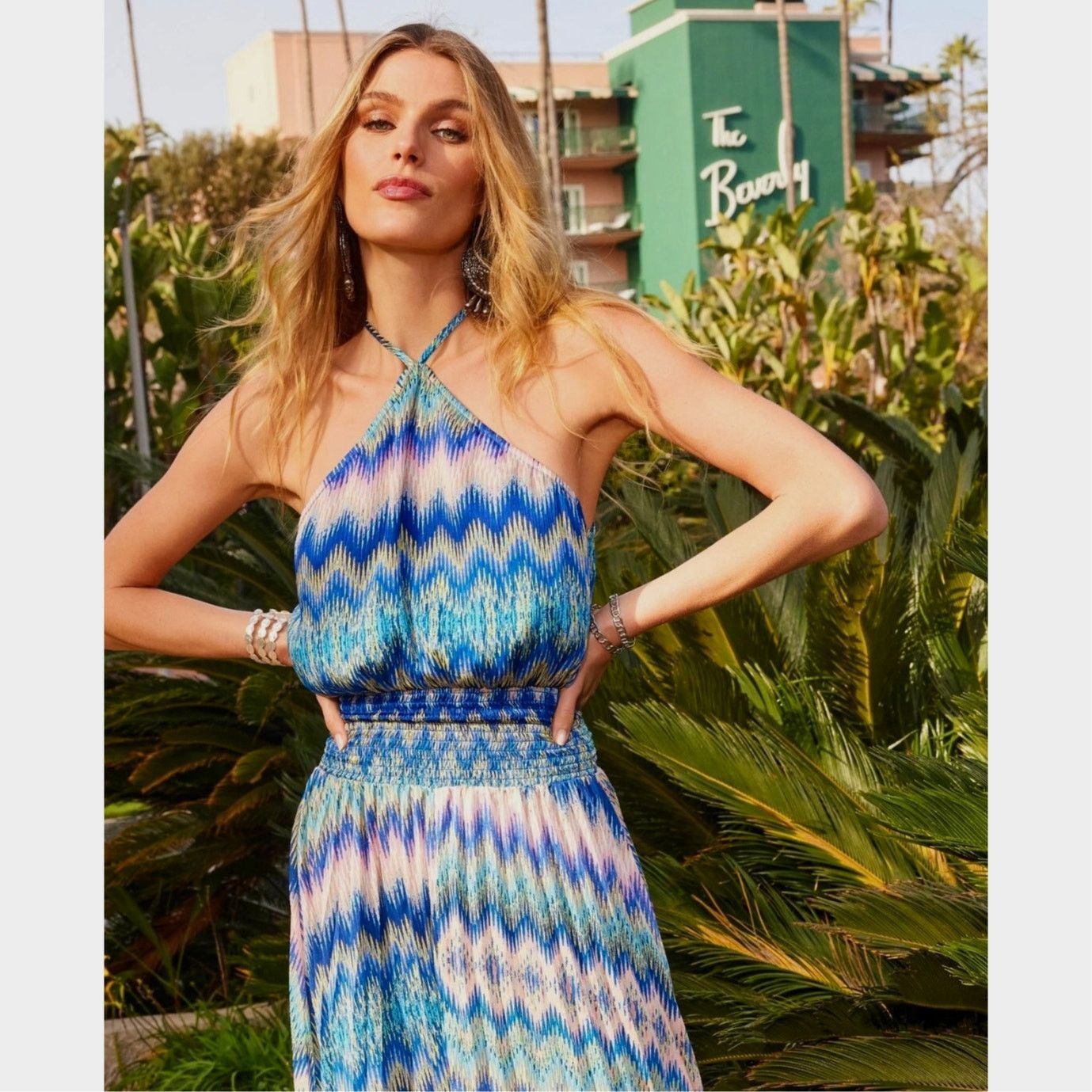 Ramy Brook Ramy Brook Giana Chevron-Print Handkerchief Maxi Dress S Size S / US 4 / IT 40 - 7 Thumbnail