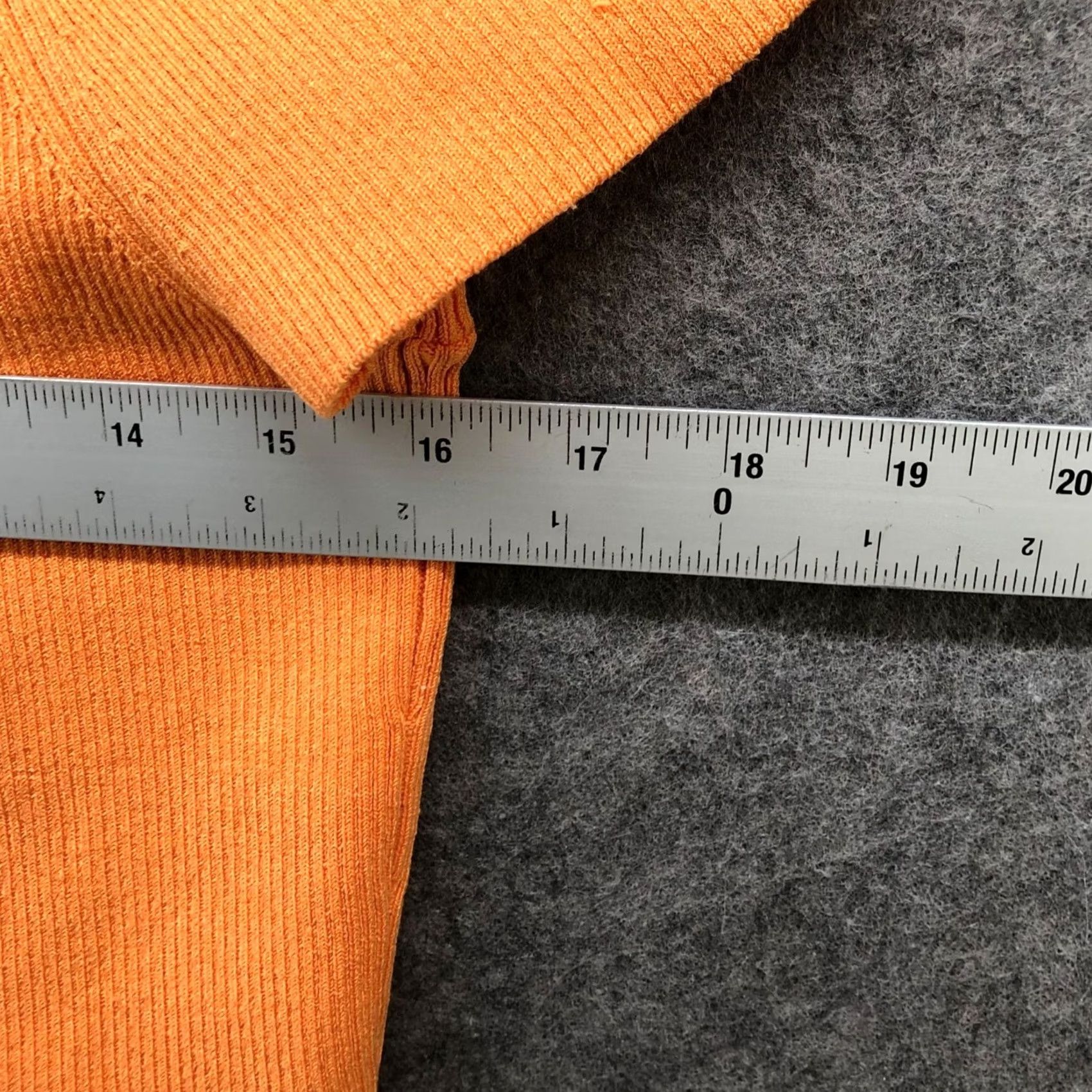 Express Express Body Contour Crop Top Womens XL Orange Tie Waist Short Sleeve Knit Size XL / US 12-14 / IT 48-50 - 7 Thumbnail