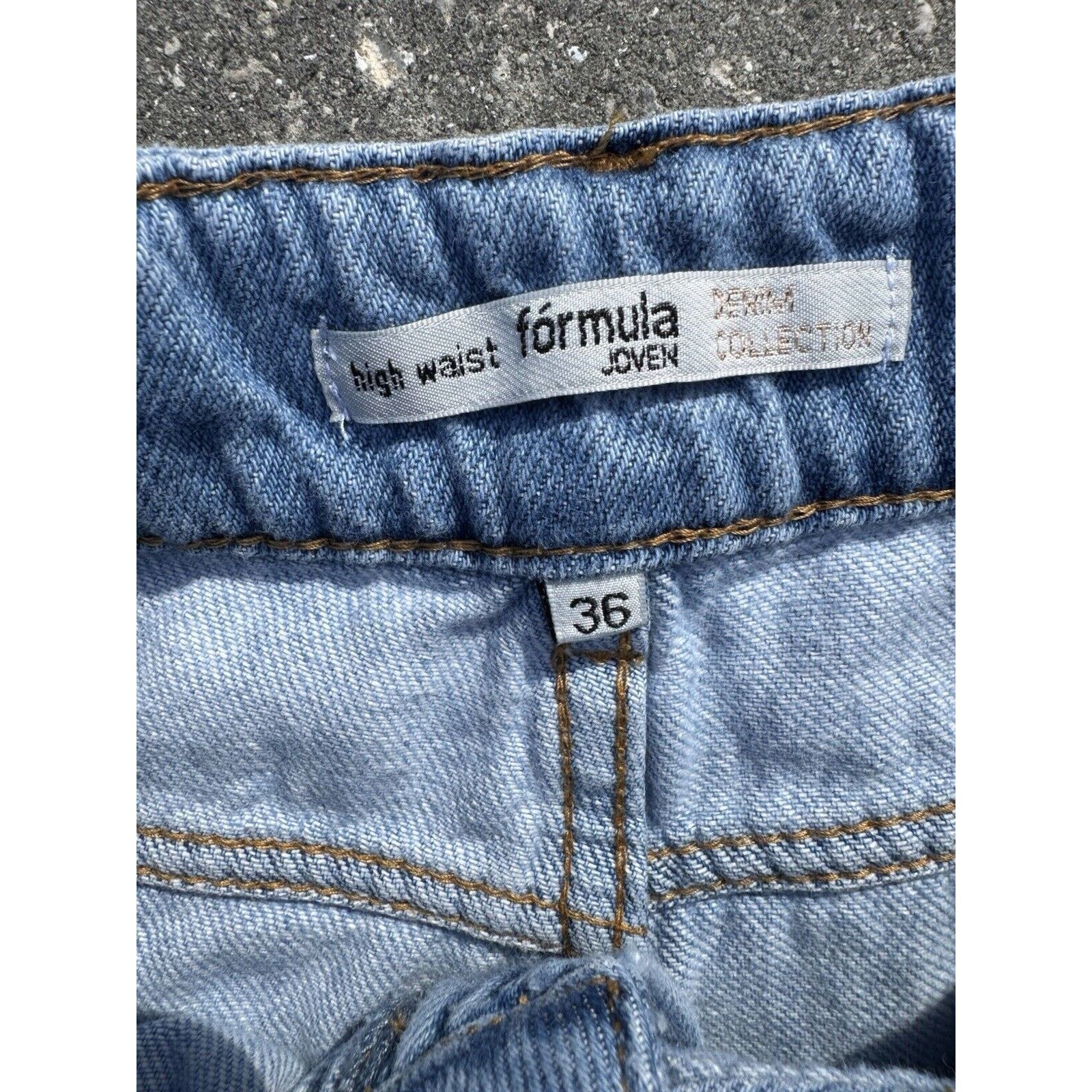 Other Formula Joven Spain Jeans 26 Barrel Leg Taper High Rise Size 26" / US 2 / IT 38 - 4 Thumbnail