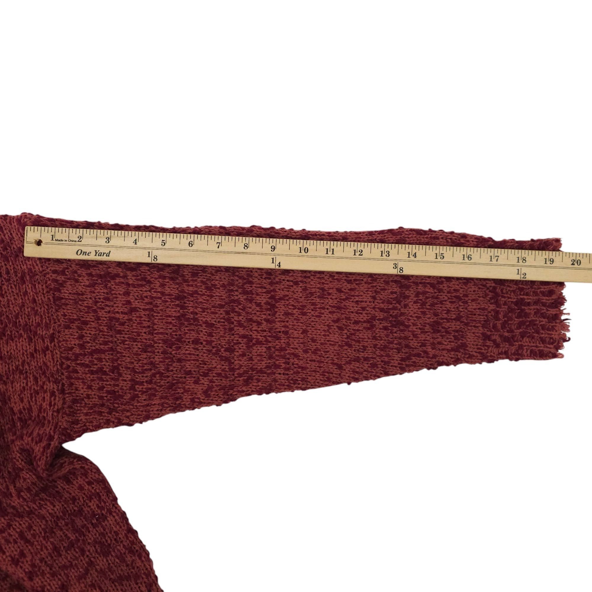 Other Umgee Sweater Womens XL Distressed Hem V Neck Pullover Knit Size XL / US 12-14 / IT 48-50 - 5 Thumbnail