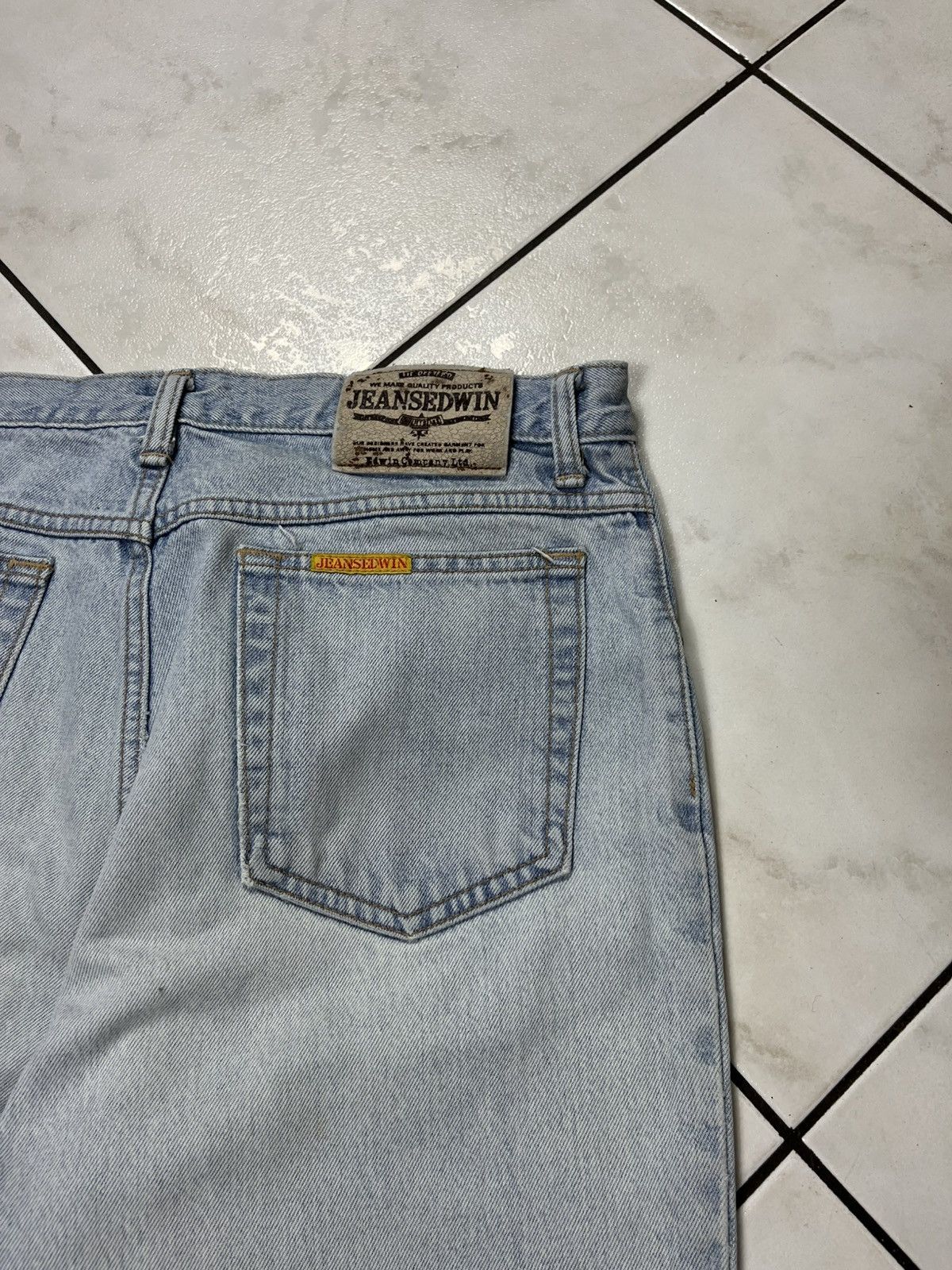 Edwin × Vintage Vintage Edwin newton slim baggy distressed denim pants jeans Size US 34 / EU 50 - 18 Thumbnail