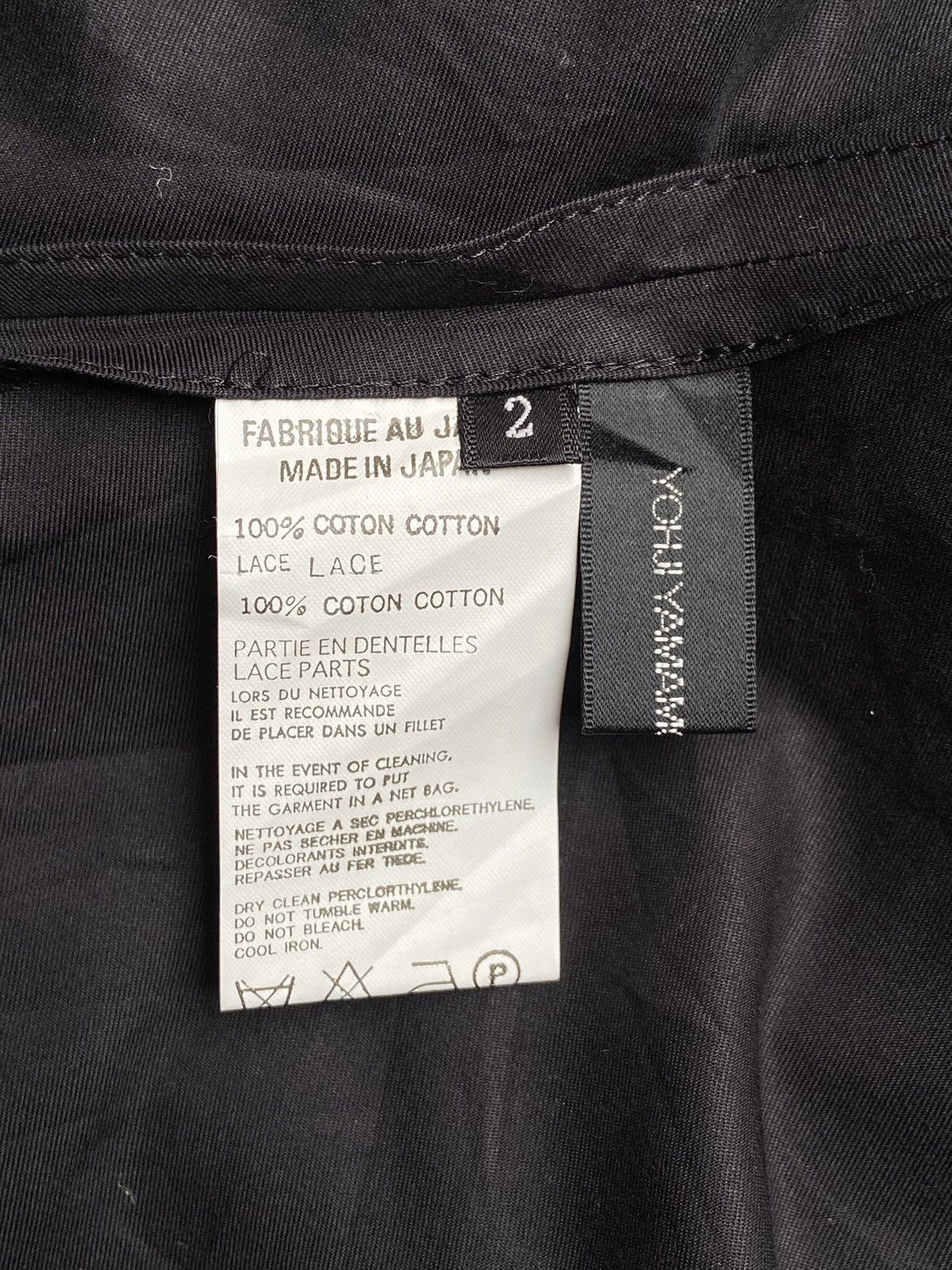 Yohji Yamamoto Yohji Yamamoto Black Outer/T-shirt Size US S / EU 44-46 / 1 - 5 Thumbnail