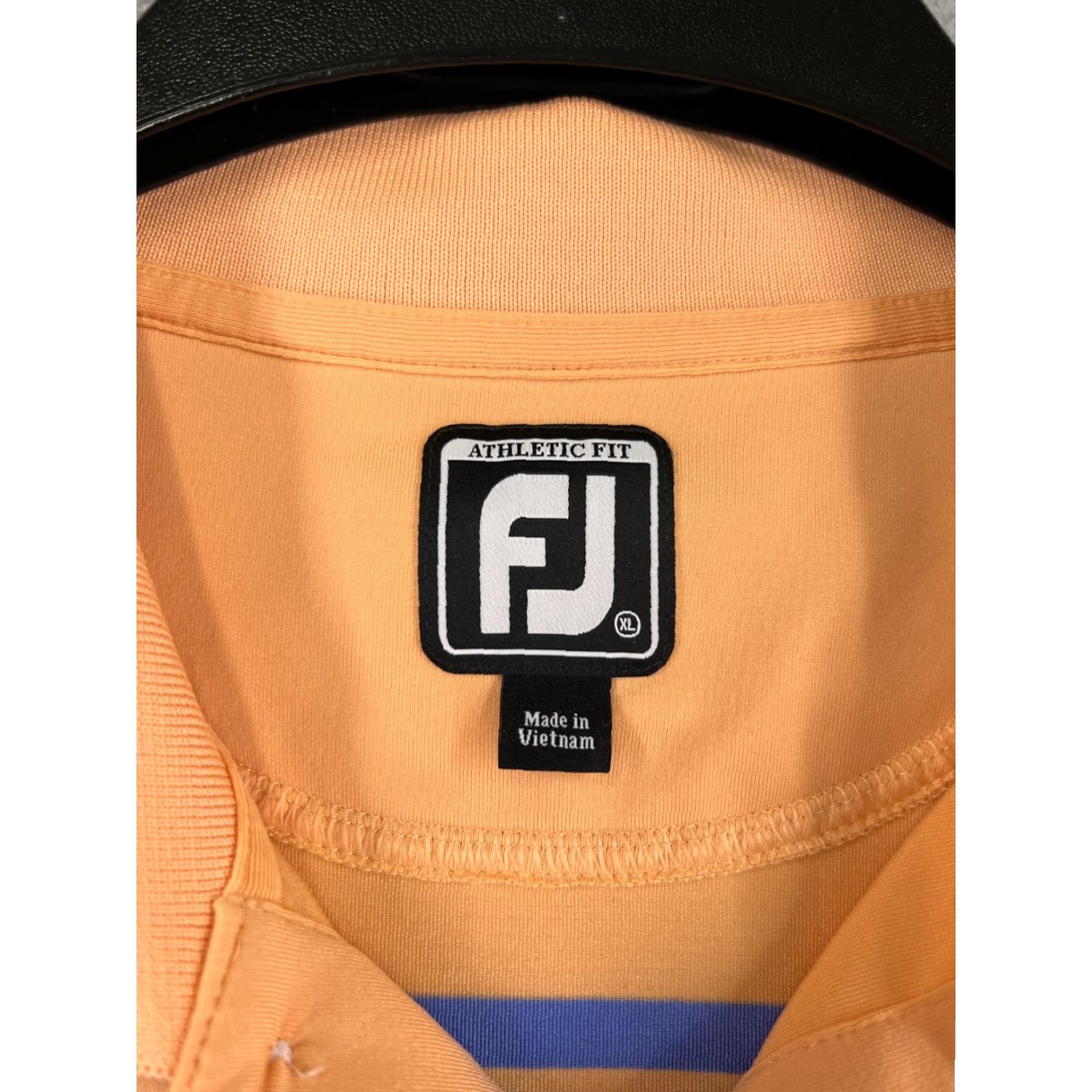 Footjoy FootJoy Polo Shirt Mens XL Orange White Polyester Blend Golf Golfers Modern Sports Shirt Mens XL Orange White FootJoy Polo Shirt Size US XL / EU 56 / 4 - 6 Thumbnail