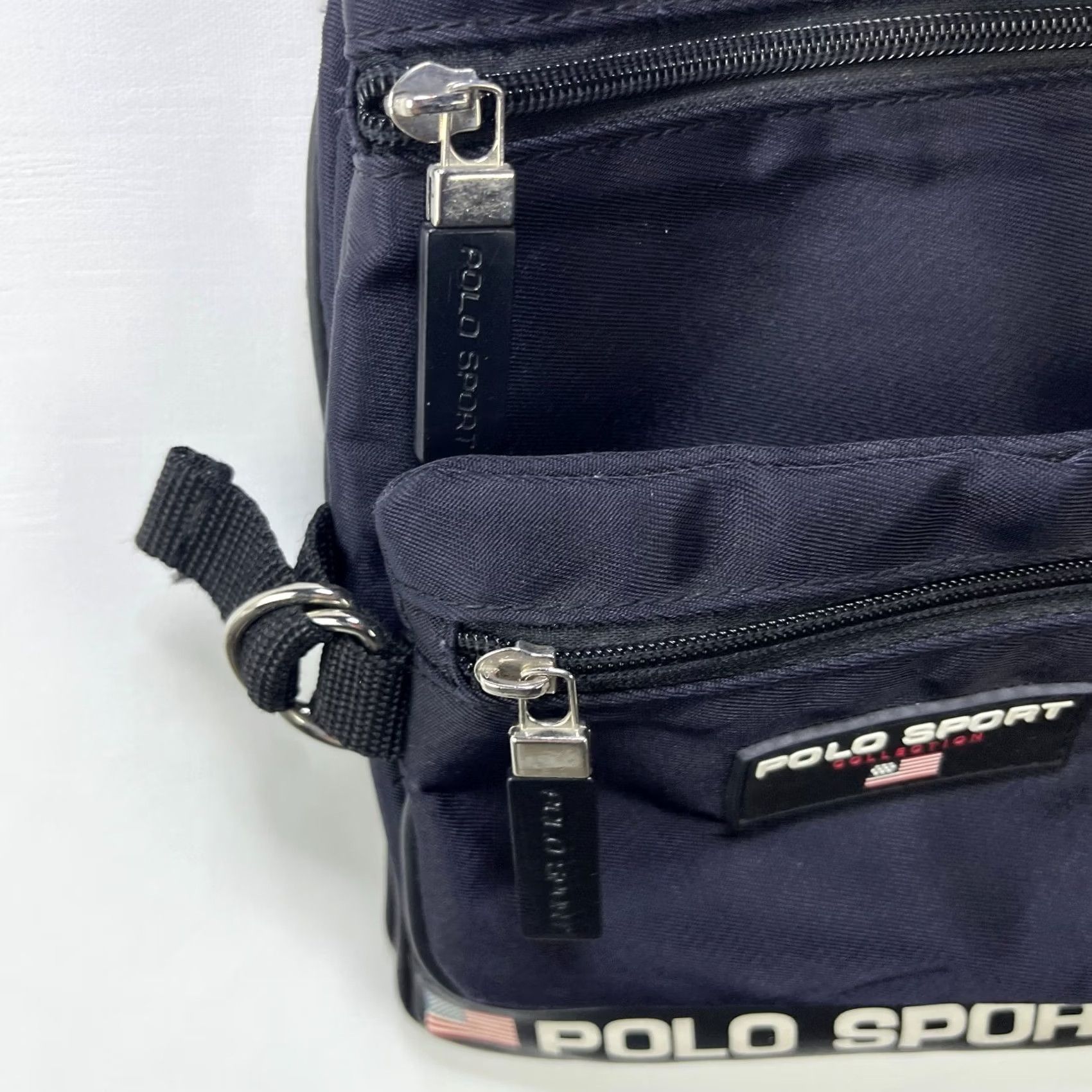 Vintage VINTAGE Polo Sport Ralph Lauren Crossbody Messenger Bag 90s Medium Black Nylon Outdoor Size US M / EU 48-50 / 2 - 5 Thumbnail