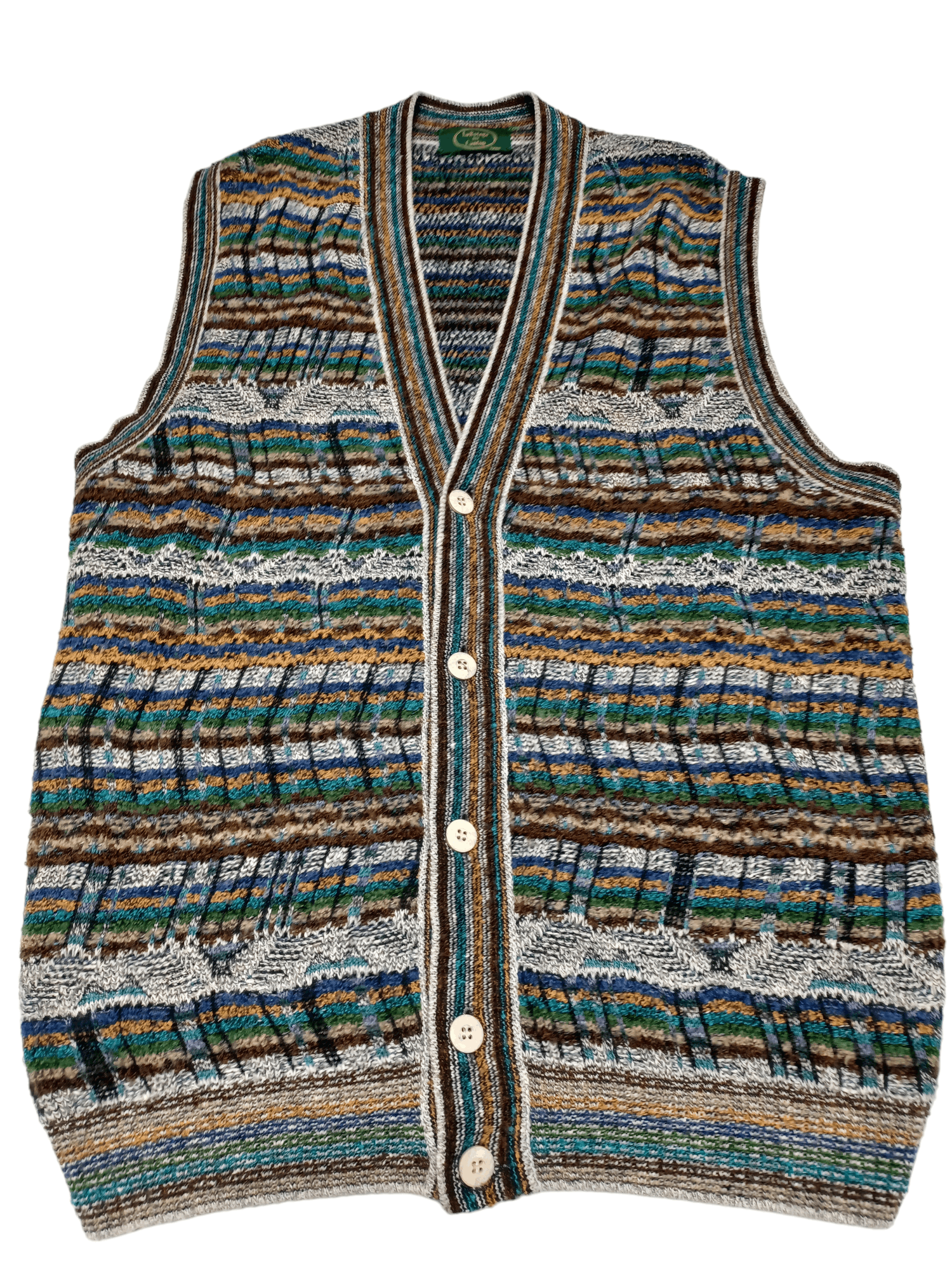 Other 90S MADE IN ITALY VINTAGE WOOL COOGI STYLE VEST Size US M / EU 48-50 / 2 - 2 Thumbnail