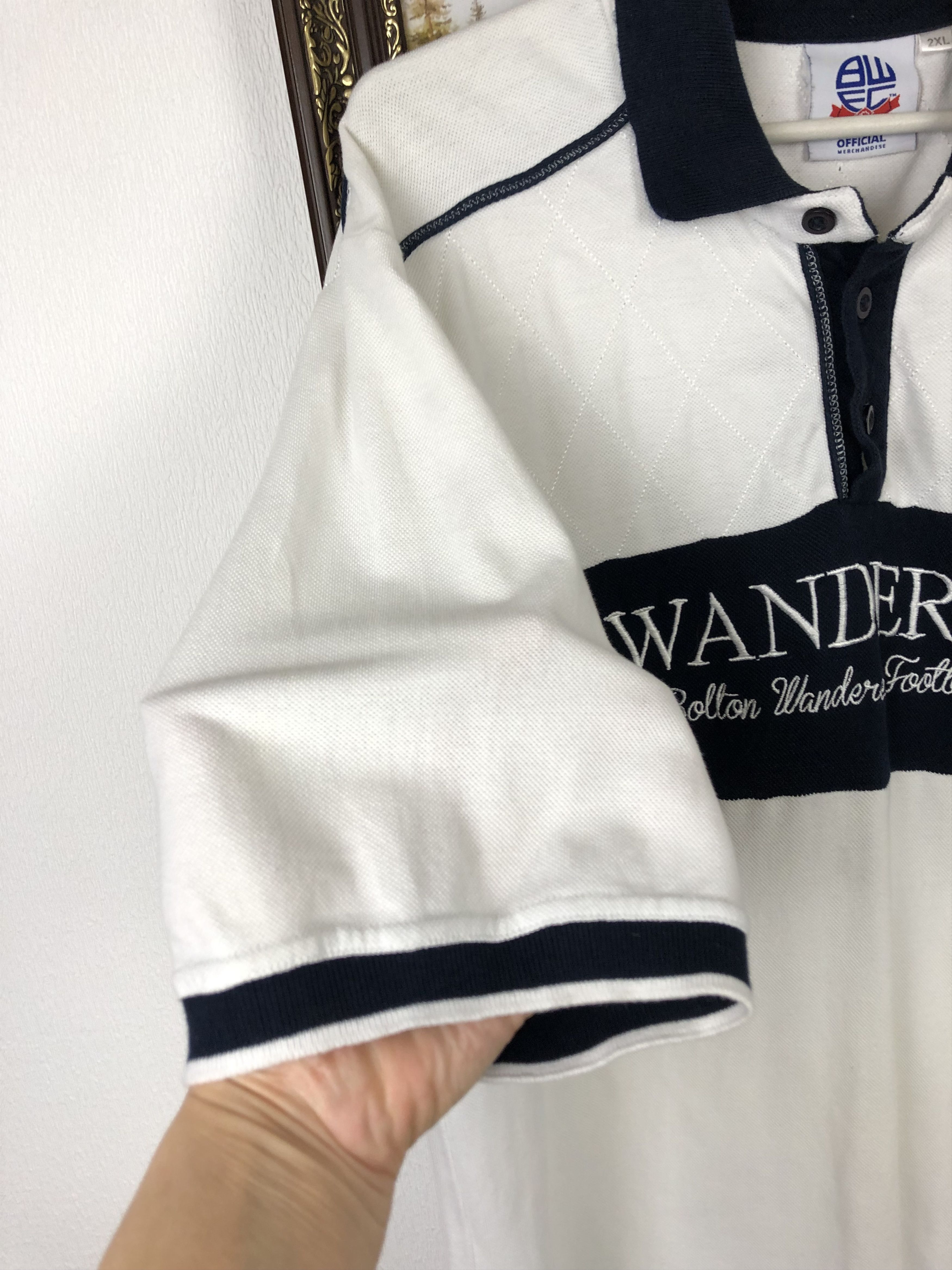 Vintage Bolton Wanderers Football Polo Shirt Soccer Jersey Tee Size US XXL / EU 58 / 5 - 8 Thumbnail