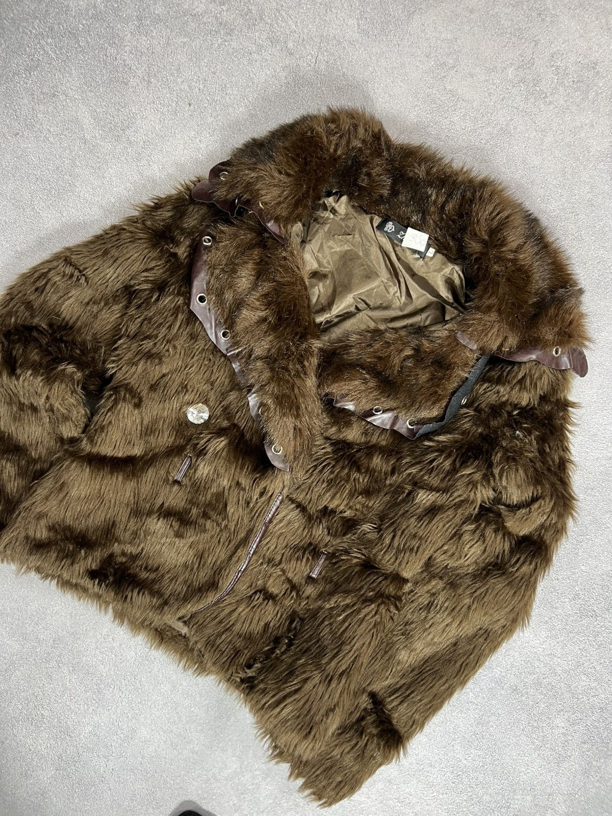Vintage RARE vintage faux fur BARBIE CROPPED coat jacket Y2K Size US S / EU 44-46 / 1 - 5 Thumbnail
