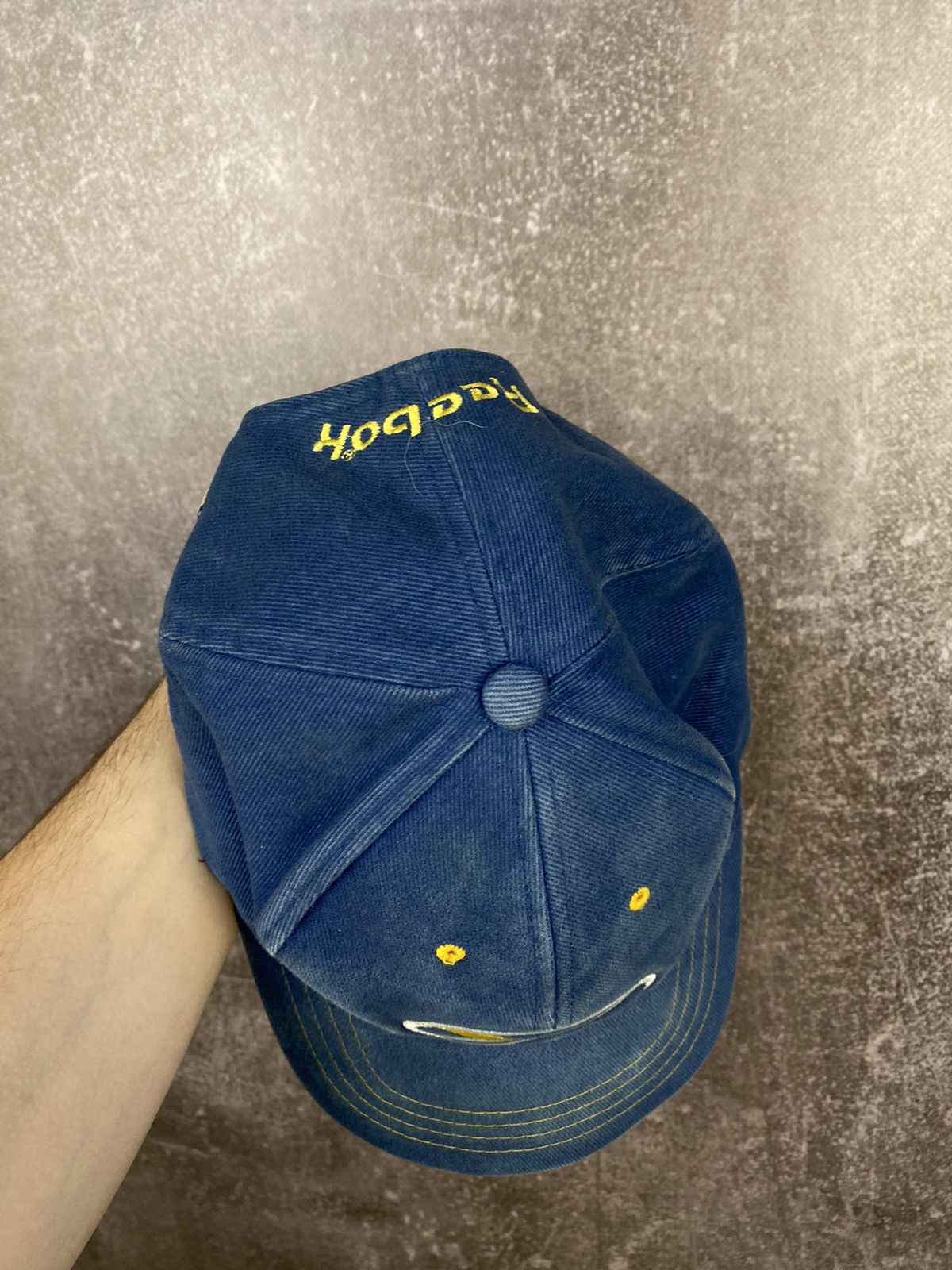 Reebok Reebok Cap Vintage 90s Velvet Big Logo Hat Size ONE SIZE - 5 Thumbnail