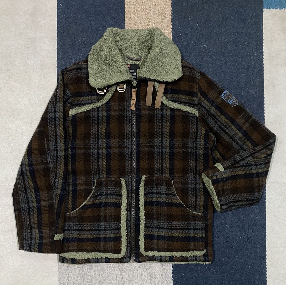 Diesel Diesel Blouson Sherling Fleece Lined Jacket Size US M / EU 48-50 / 2 - 1 Thumbnail
