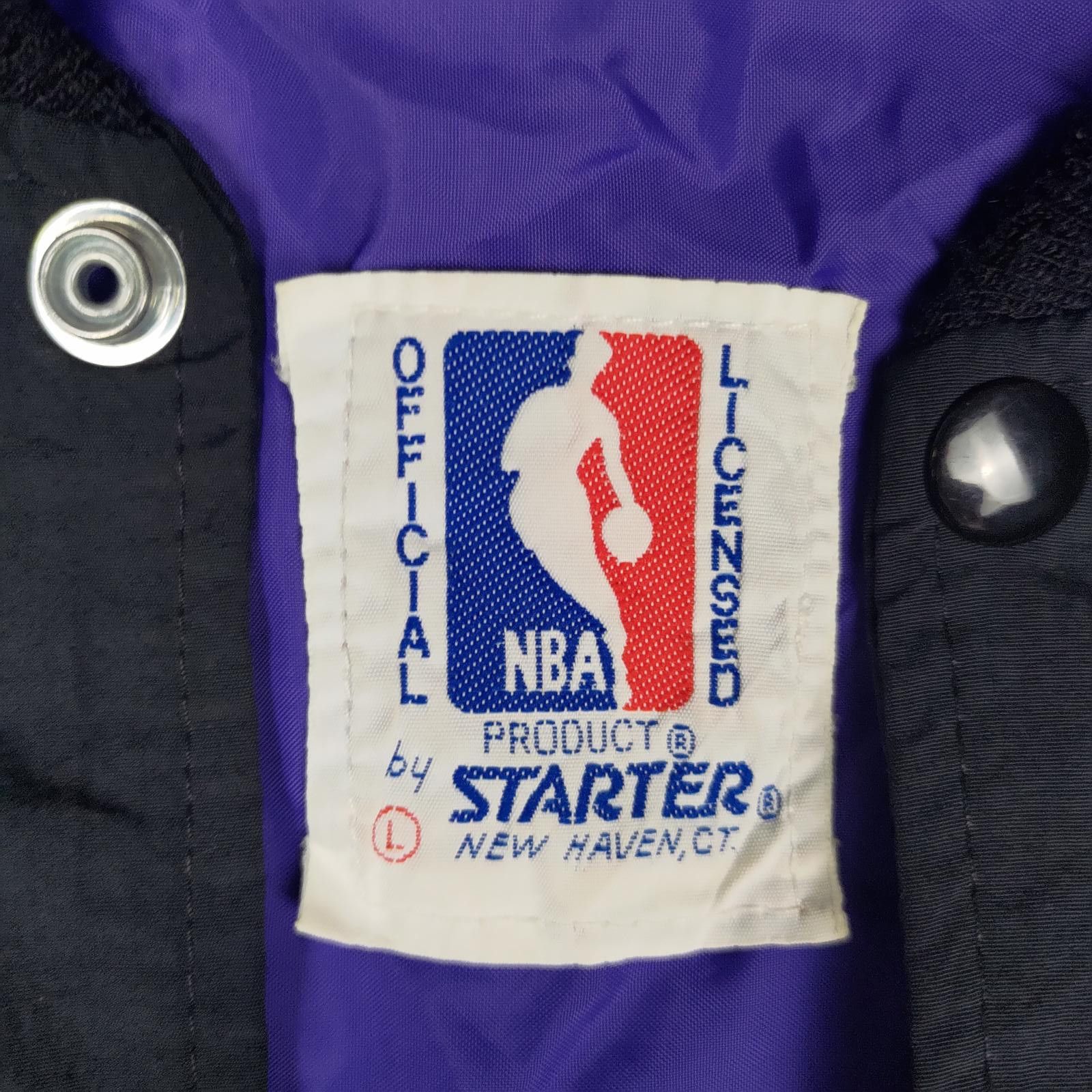 Starter Vintage Starter NBA Los Angeles Lakers Black Nylon Jacket Size US L / EU 52-54 / 3 - 2 Thumbnail