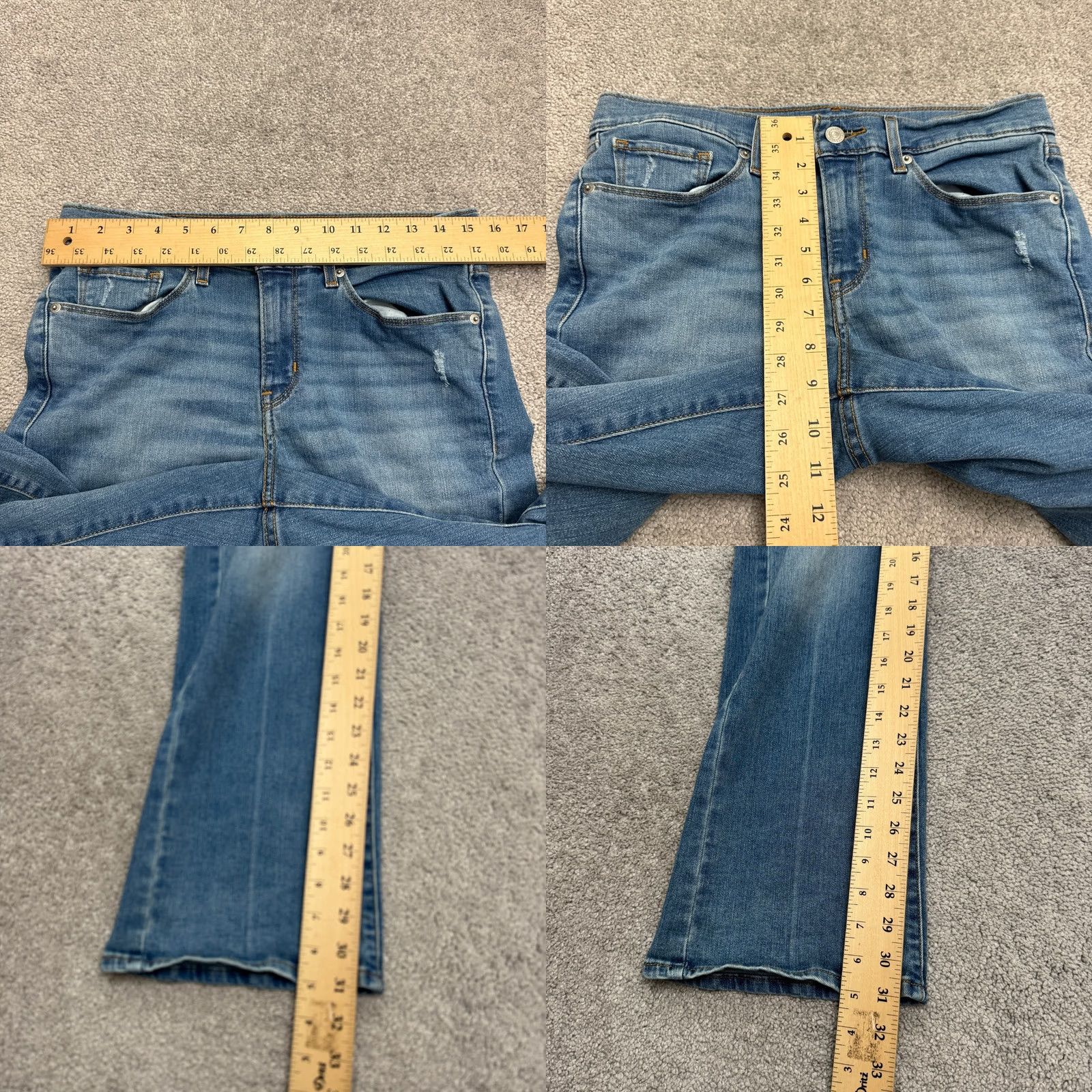 Levi's Levi's Classic Bootcut Jeans Womens Blue Medium Wash High Rise Stretch Size 28" / US 6 / IT 42 - 9 Thumbnail