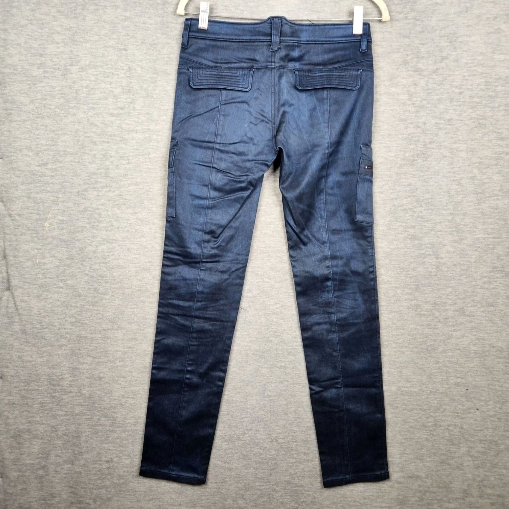 ROA Troa New York Cigarette Mid Rise Electric skinny moto jeans Size 27 Size 27" / US 4 / IT 40 - 3 Thumbnail