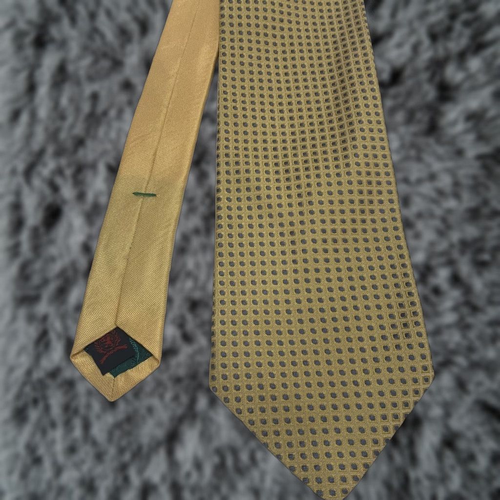 Tommy Hilfiger VINTAGE Tommy Hilfiger Tie Necktie 100% Silk Men Yellow Size ONE SIZE - 1 Thumbnail
