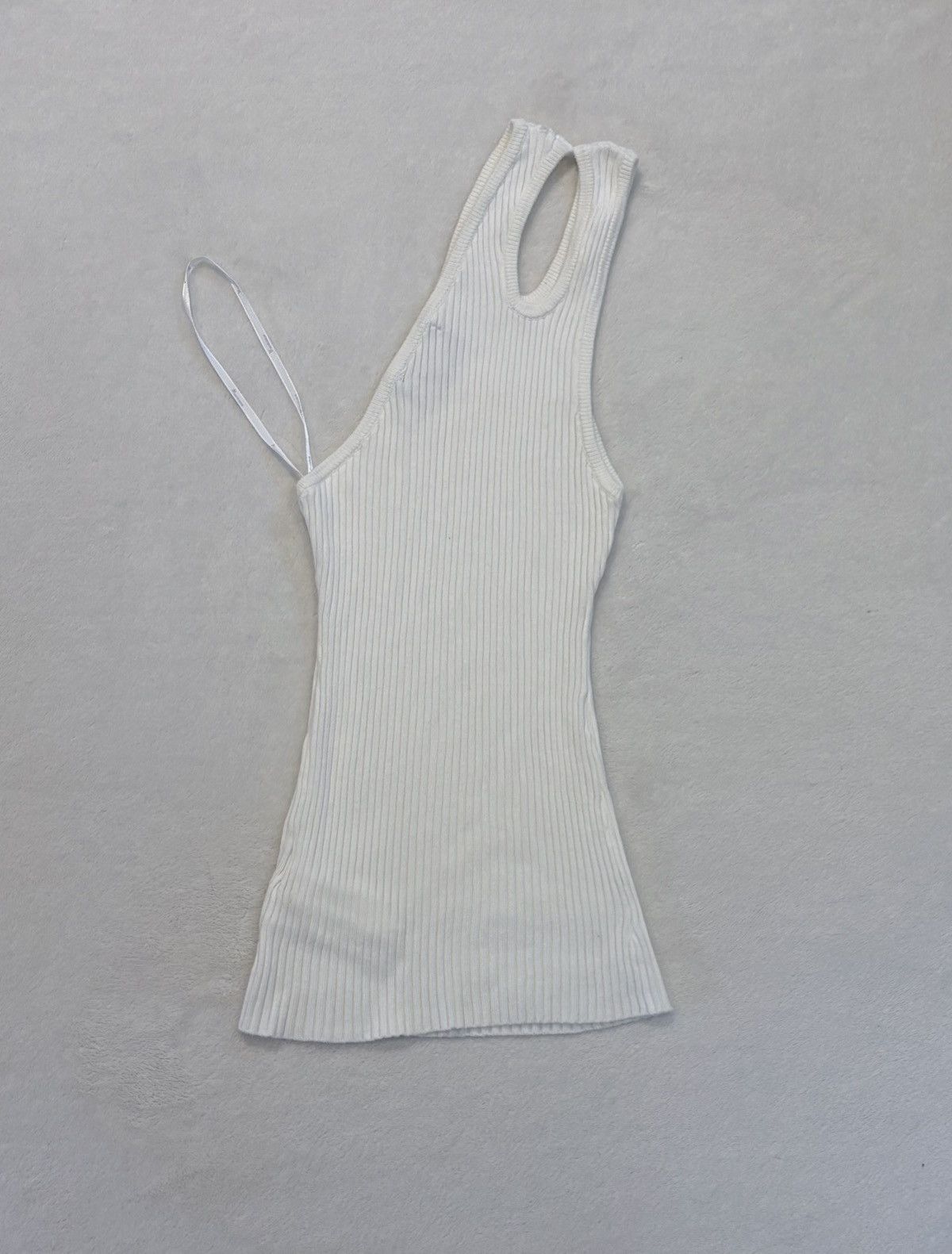 MINKPINK MINKPINK cream ribbed knit keyhole halter top Size S / US 4 / IT 40 - 3 Thumbnail