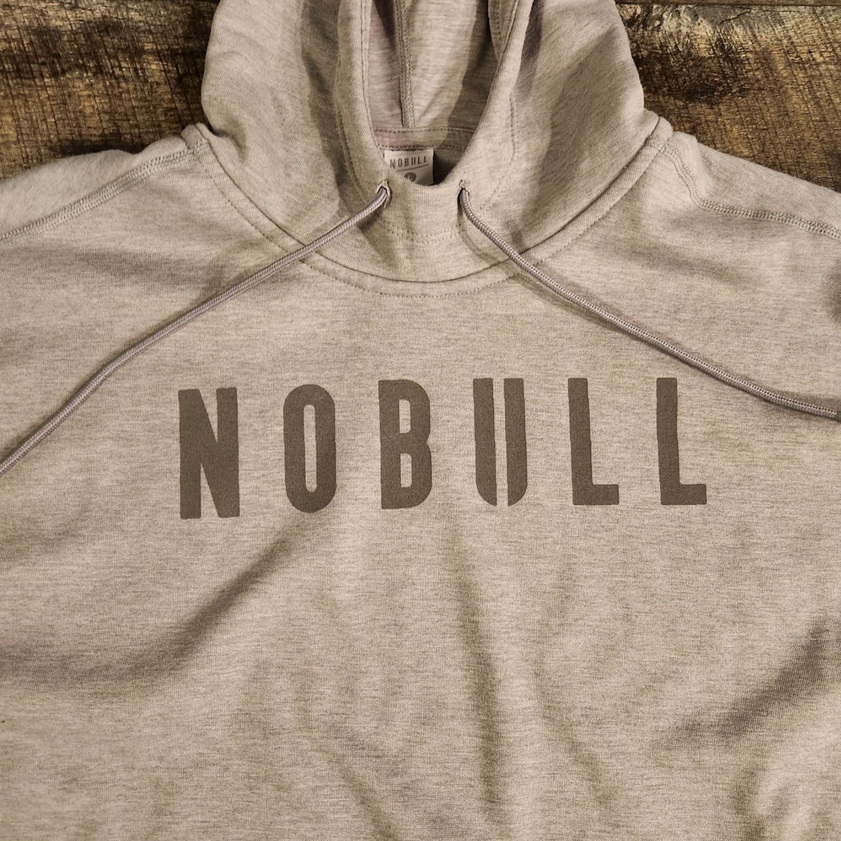 Vintage NOBULL Hoodie Women's Large Gray Athletic Gym Performance Pullover Hooded Size L / US 10 / IT 46 - 2 Thumbnail
