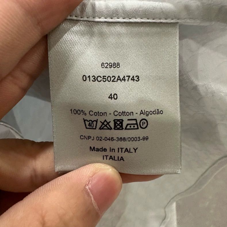 Dior Dior Haze blue full print shirt Size US XXS / EU 40 - 5 Thumbnail