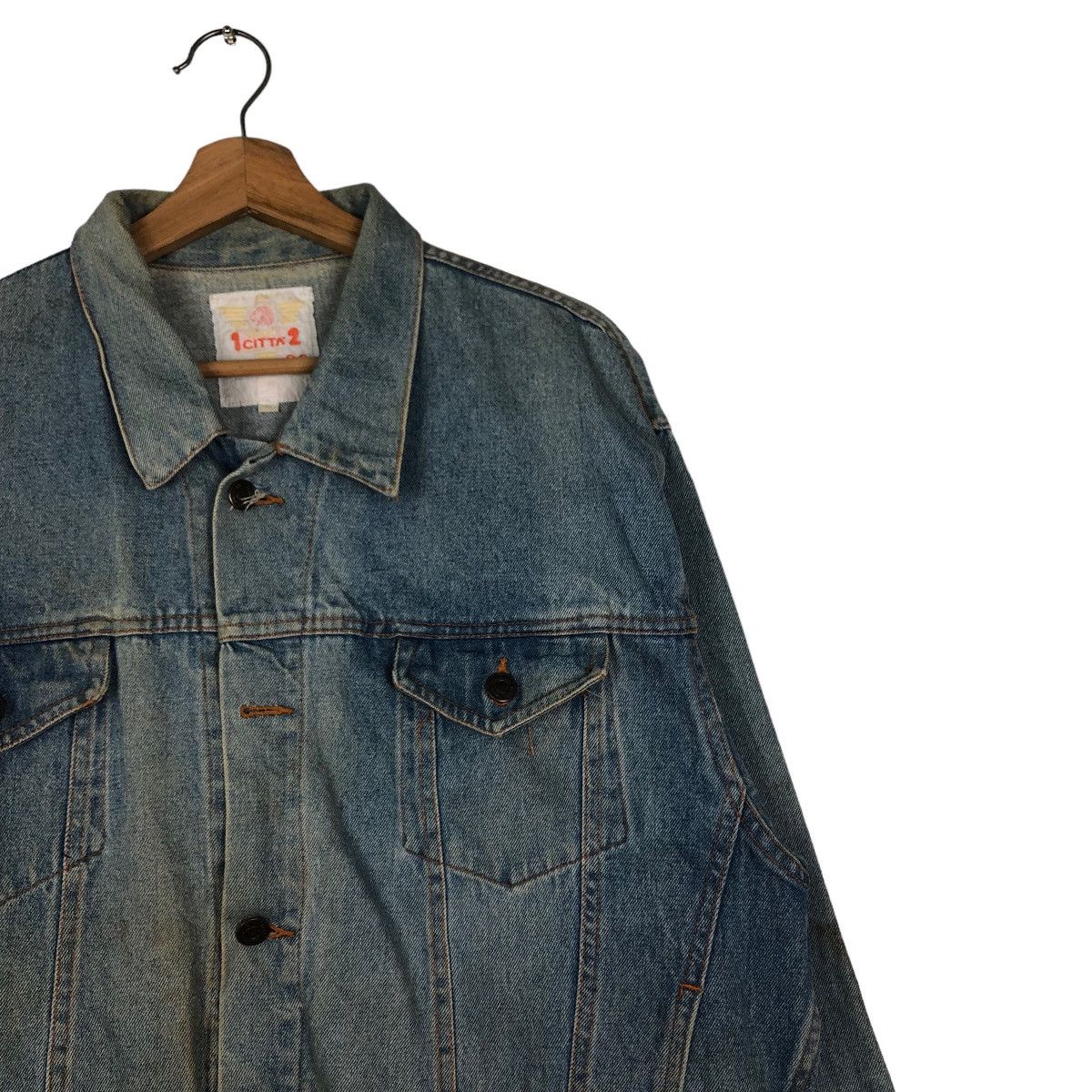 Hysteric Glamour 🔥Vintage Trucker Denim Jacket Radio FM Japan Biker Wear Size US M / EU 48-50 / 2 - 6 Thumbnail