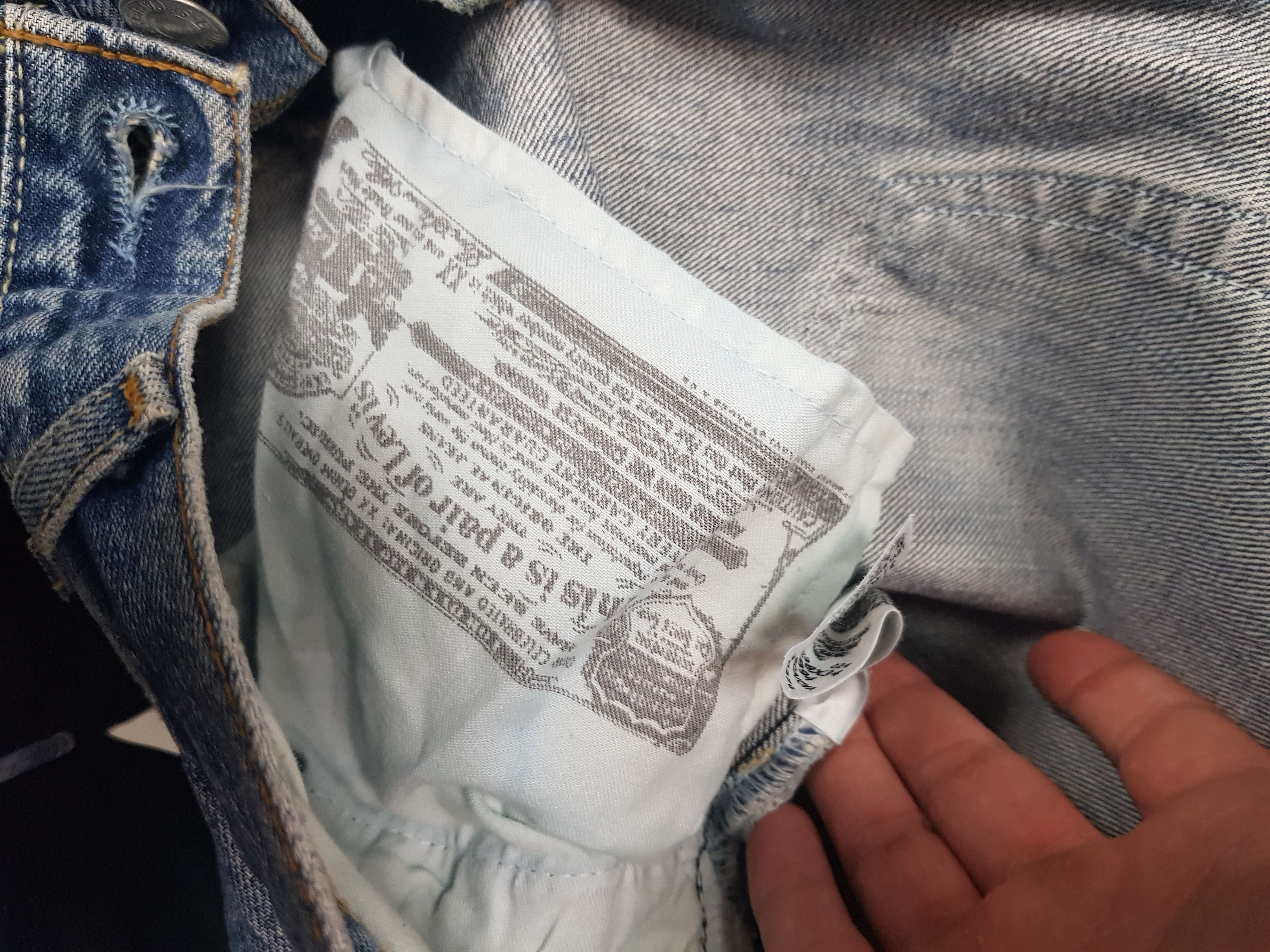 Japanese Brand × Levi's × Vintage Y2k faded Blue stone Washed Levi 501 straight loose Jeans Size US 34 / EU 50 - 6 Thumbnail