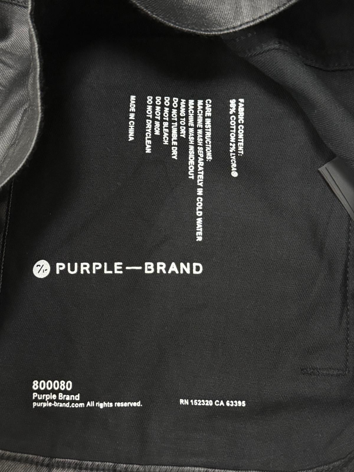 Purple Brand Purple Brand Black Film Trucker Jacket Size US M / EU 48-50 / 2 - 6 Thumbnail