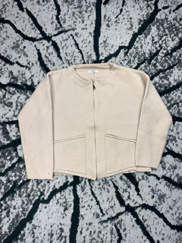 Sandro Elegant Sandro beige zip bomber jacket M Size M / US 6-8 / IT 42-44 - 1 Thumbnail