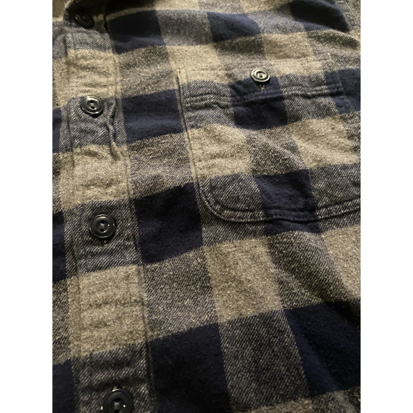 J.Crew J.CREW Shirt Plaid Button-Up Long Sleeve Blue/Gray Medium Regular Mens Vintage No Size US M / EU 48-50 / 2 - 7 Thumbnail