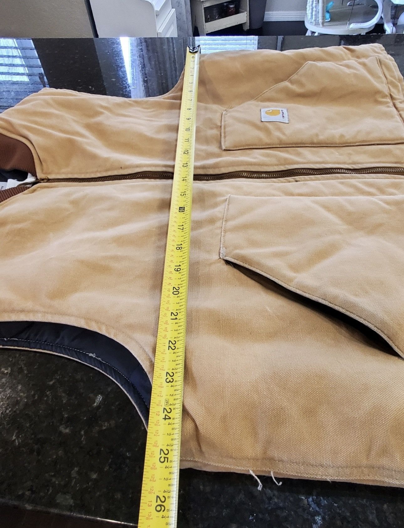 Carhartt Carhartt Brown Tan Quilted Work Vest size XL Size US XL / EU 56 / 4 - 7 Thumbnail