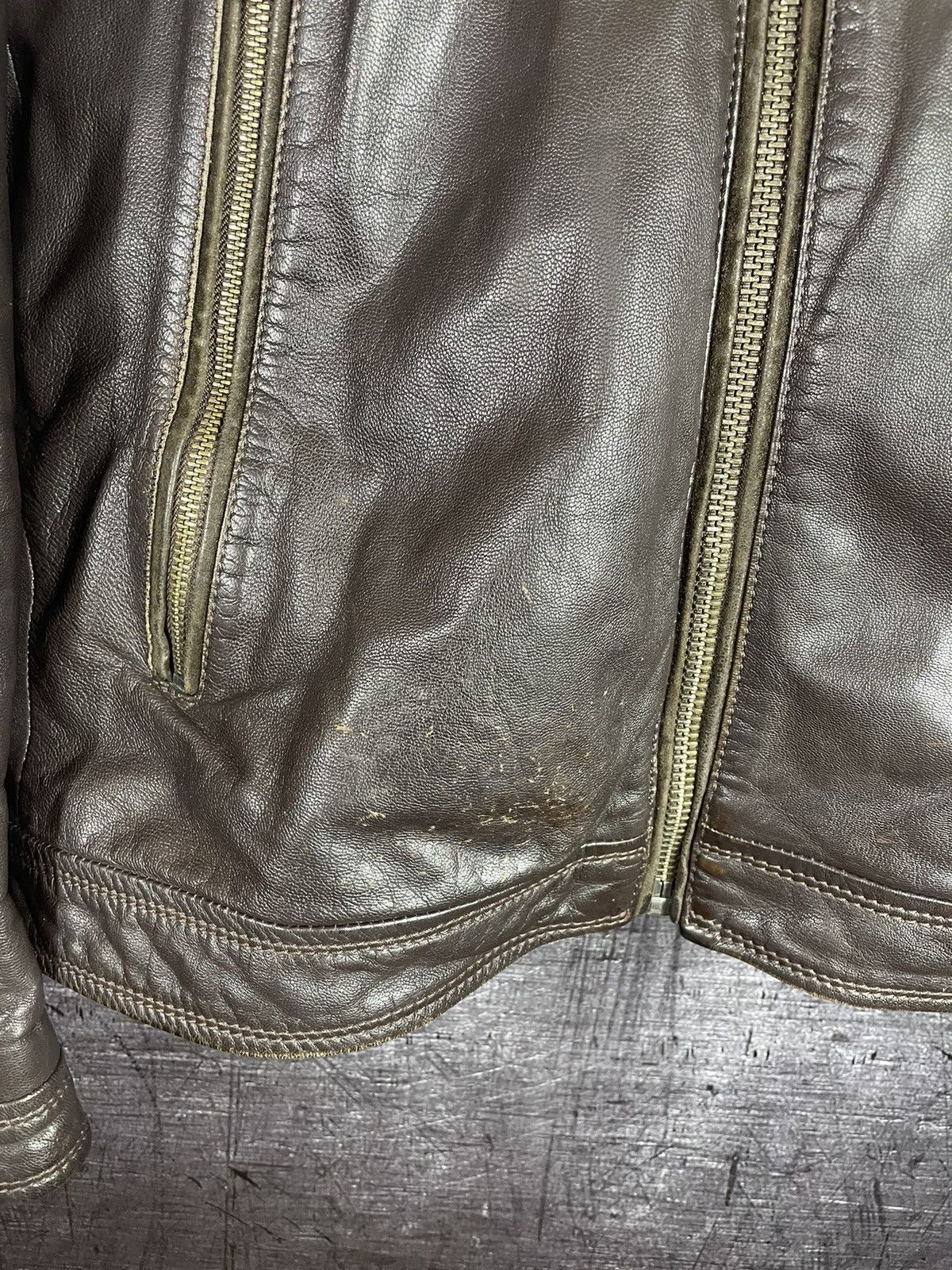 Diesel DIESEL BIKER LEATHER JACKET Size US XL / EU 56 / 4 - 2 Thumbnail