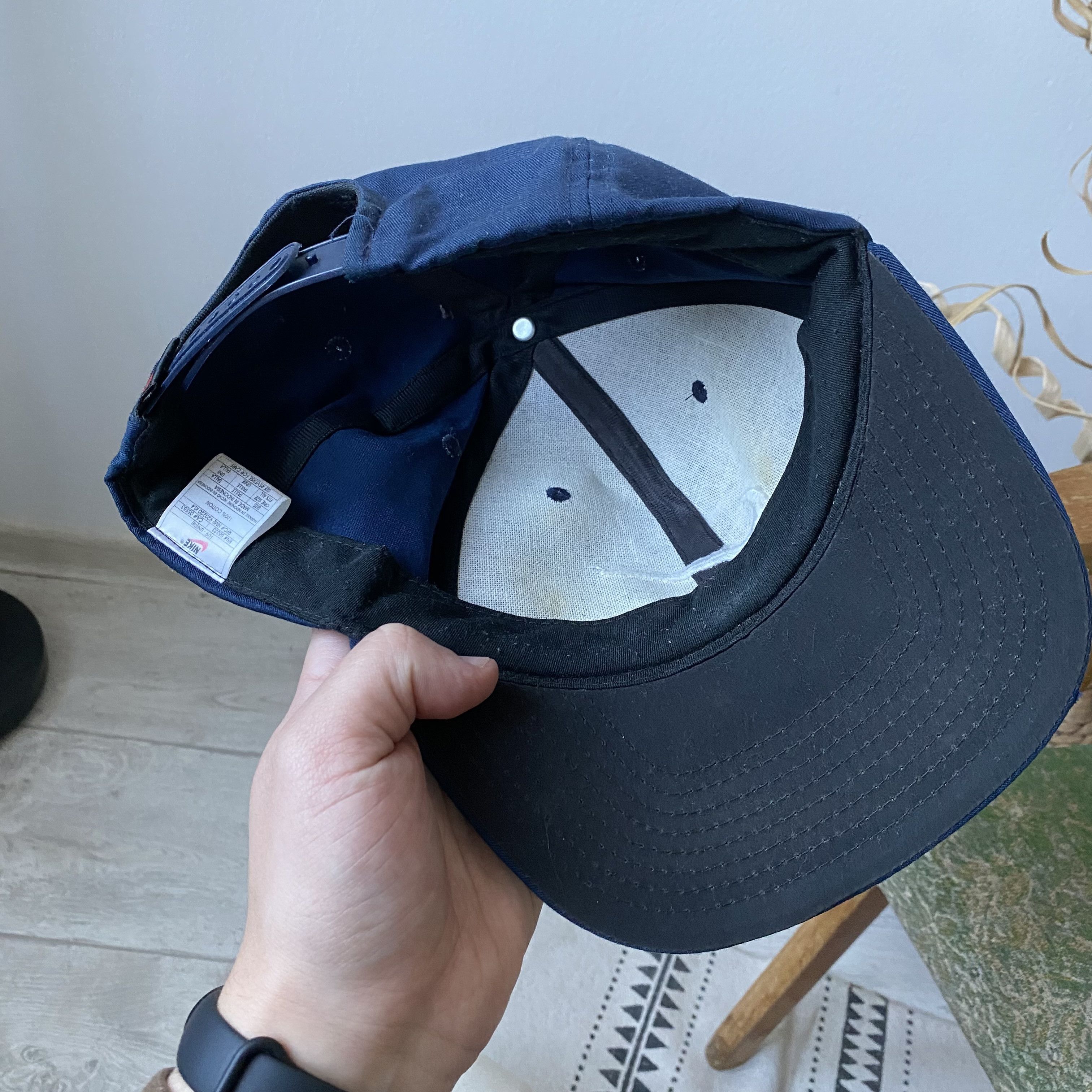 Nike 💙 Vintage 90s Nike Cap Center logo Dad Hat Size ONE SIZE - 6 Thumbnail