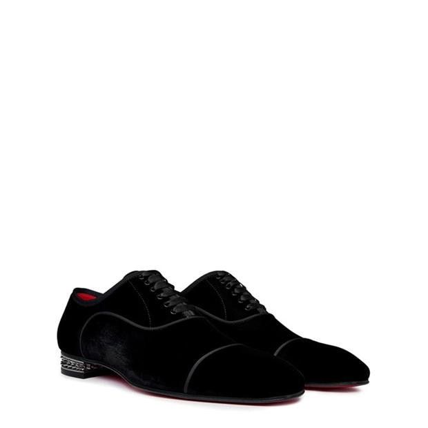 Christian Louboutin Greggyrocks Velvet Oxford Shoes Size US 10 / EU 43 - 4 Thumbnail