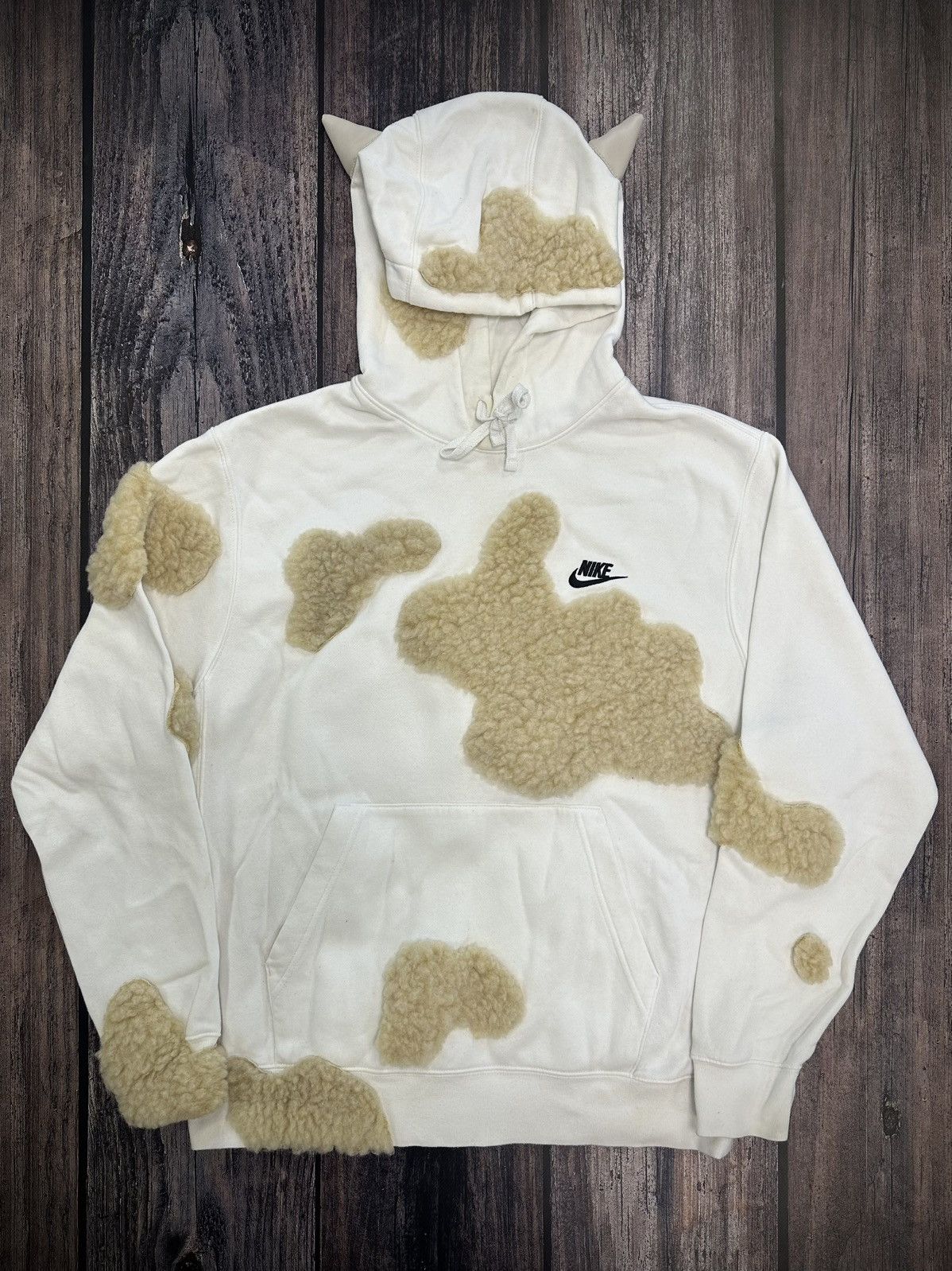 Nike Nike Custom Hoodie Vintage 90s Y2K Reworked Size US M / EU 48-50 / 2 - 1 Thumbnail