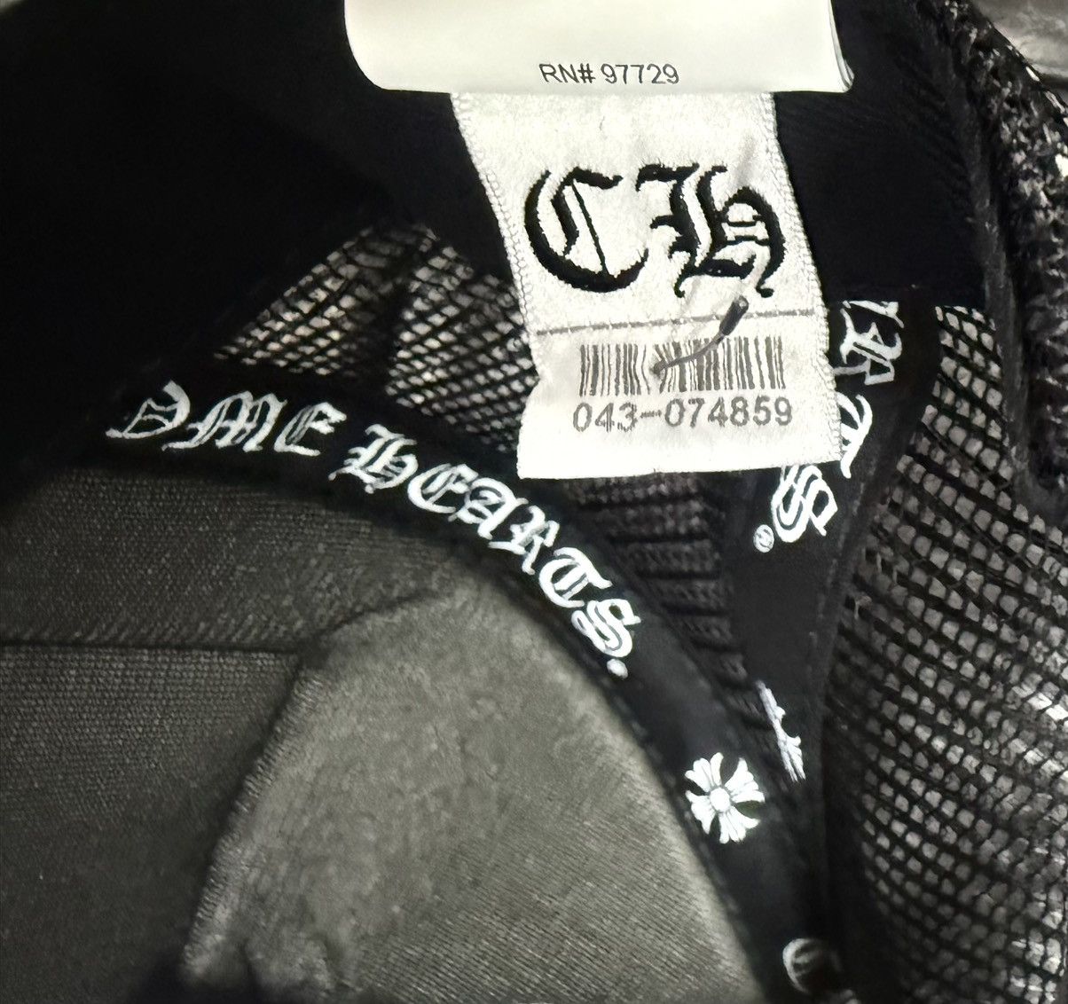Chrome Hearts Chrome Hearts NYC Exclusive CH Patch Trucker Hat Black White Size ONE SIZE - 5 Thumbnail