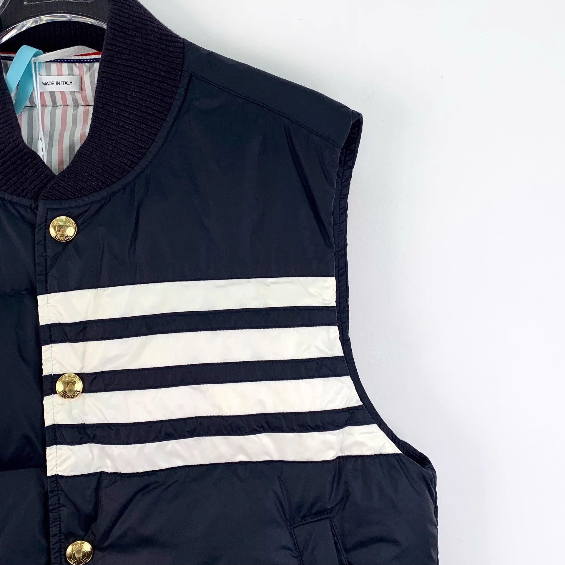 Thom Browne Thom Browne Navy 4-Bar Quilted Vest 1 S Size US S / EU 44-46 / 1 - 3 Thumbnail