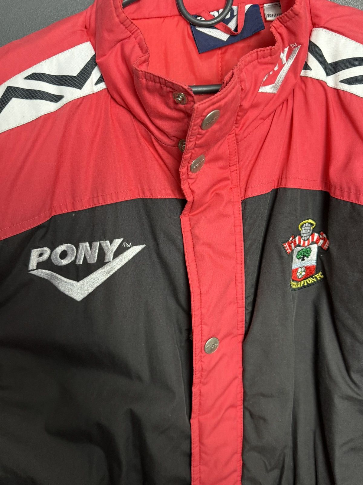 PONY Vintage Southampton Training Football Jacket Size US S / EU 44-46 / 1 - 3 Thumbnail