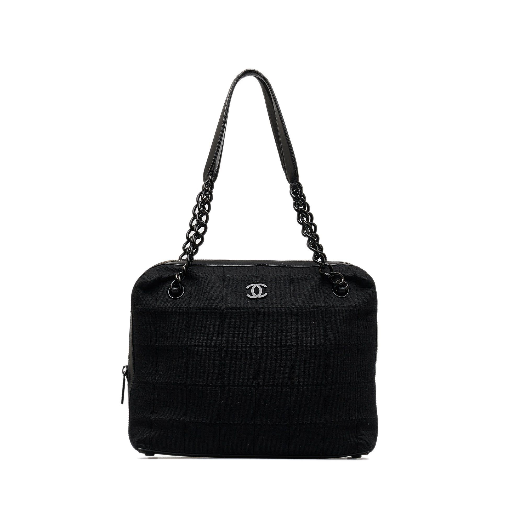 Chanel Chanel Cotton Choco Bar Shoulder Bag Black Size ONE SIZE - 1 Thumbnail