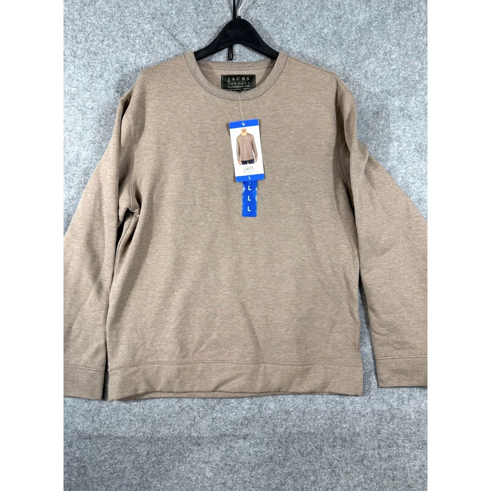 Vintage JACHS Sweatshirt Mens L Light Brown Crew Neck Stretch Long Sleeve Pullover NWT Shirt Mens Size US L / EU 52-54 / 3 - 3 Thumbnail